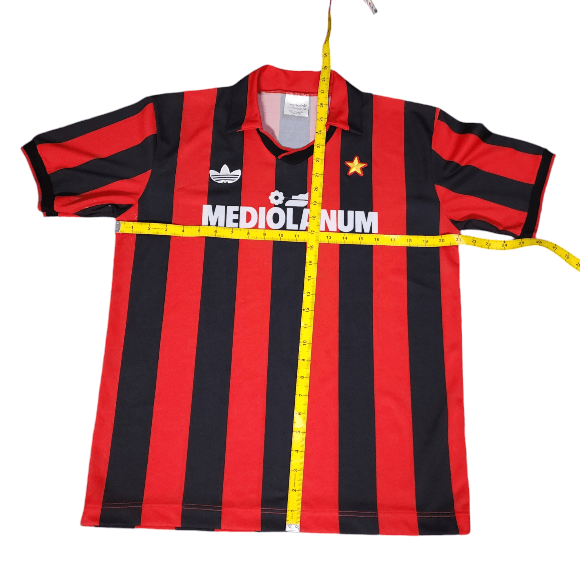 Vintage Vintage Ac Milan 1991 Player Issue Jersey Mediolanum Size US M / EU 48-50 / 2 - 13 Thumbnail
