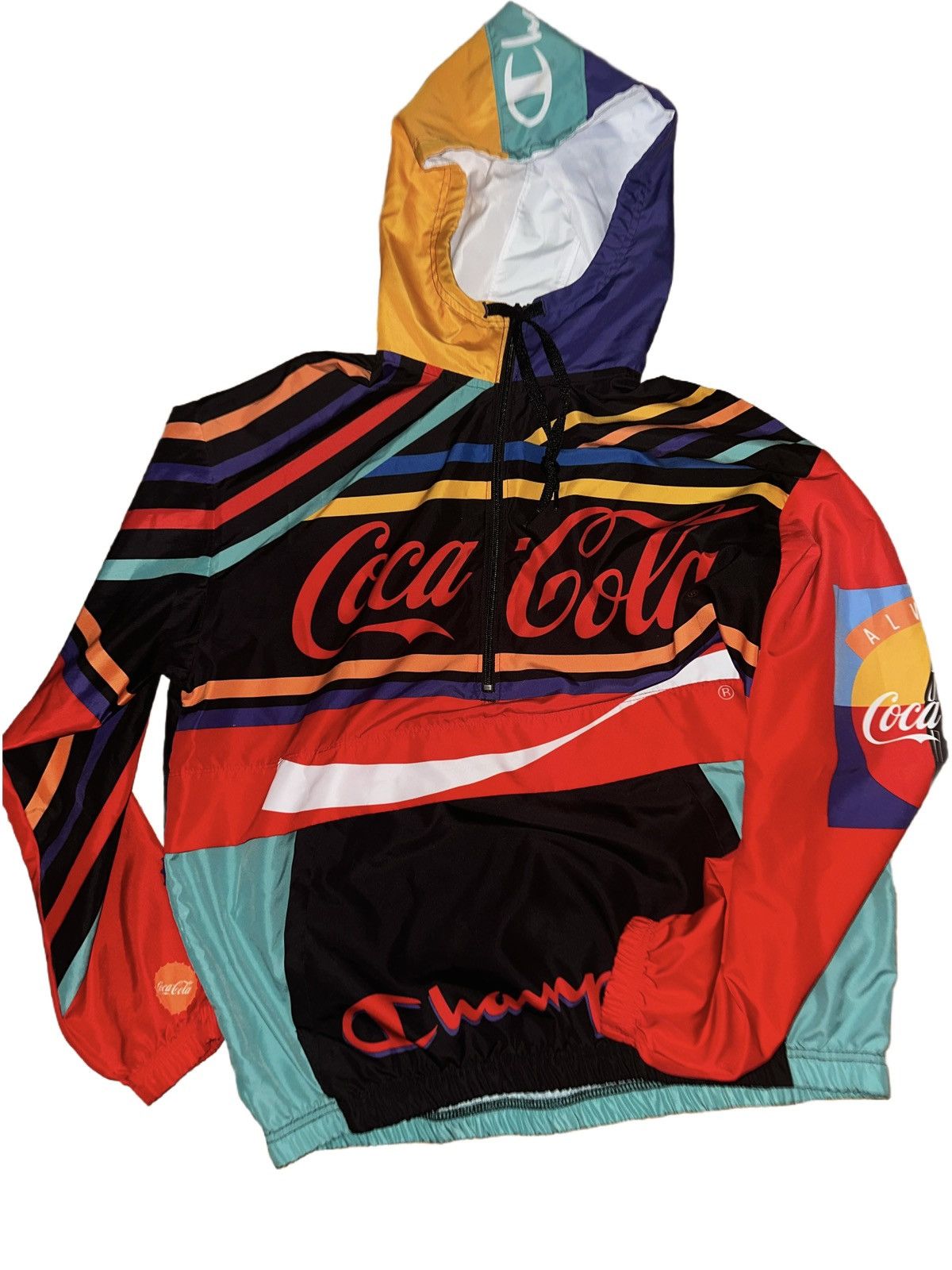 Champion Coca-Cola colour block windbreaker jacket Size US M / EU 48-50 / 2 - 4 Thumbnail