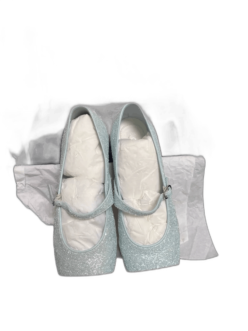 Chanel Chanel Glitter Flats with Dust Bag and Box Size US 8 / IT 38 - 1 Thumbnail