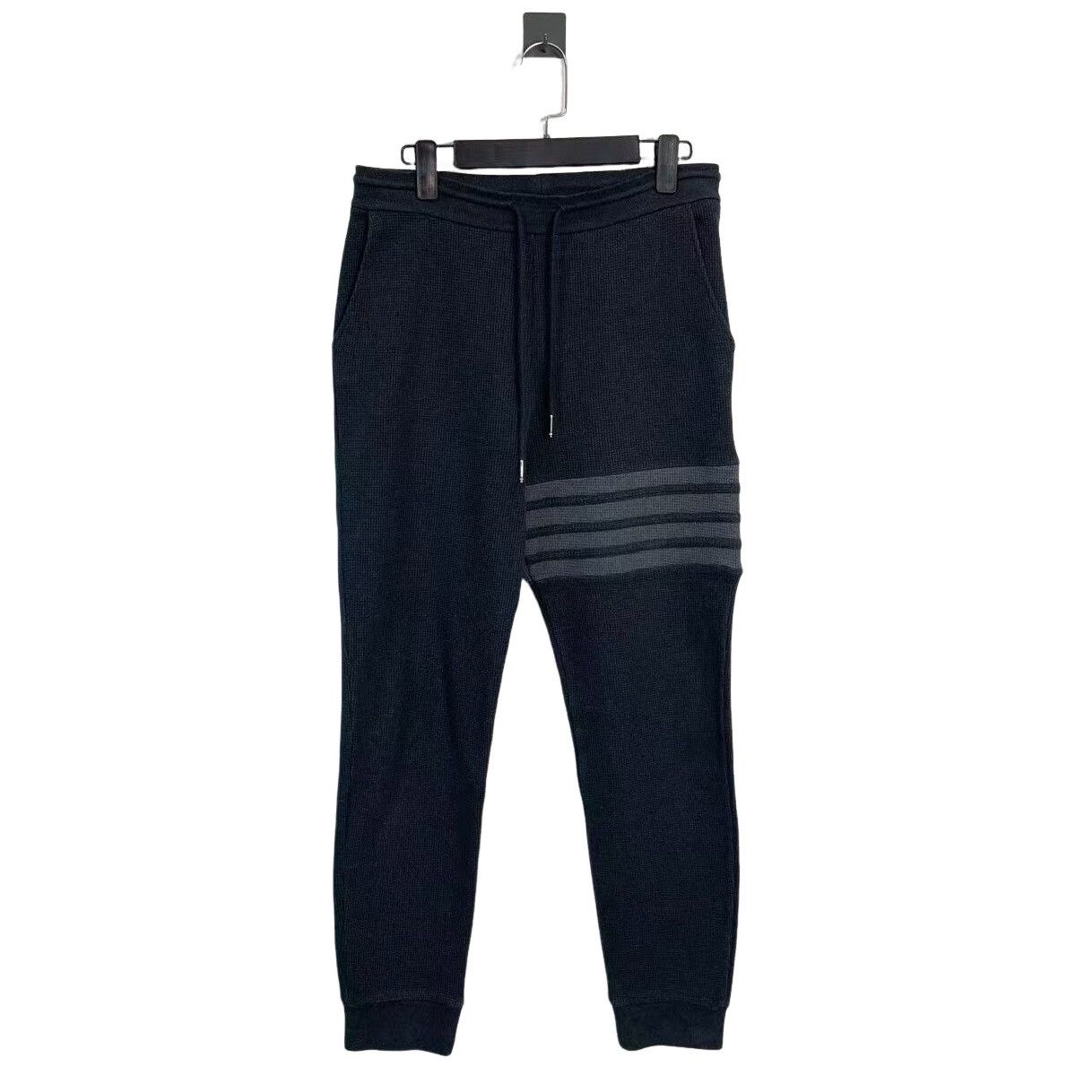 Thom Browne Thom Browne Waffle Knit 4-Bar Sweatpants Size 1 Size US 30 / EU 46 - 1 Thumbnail
