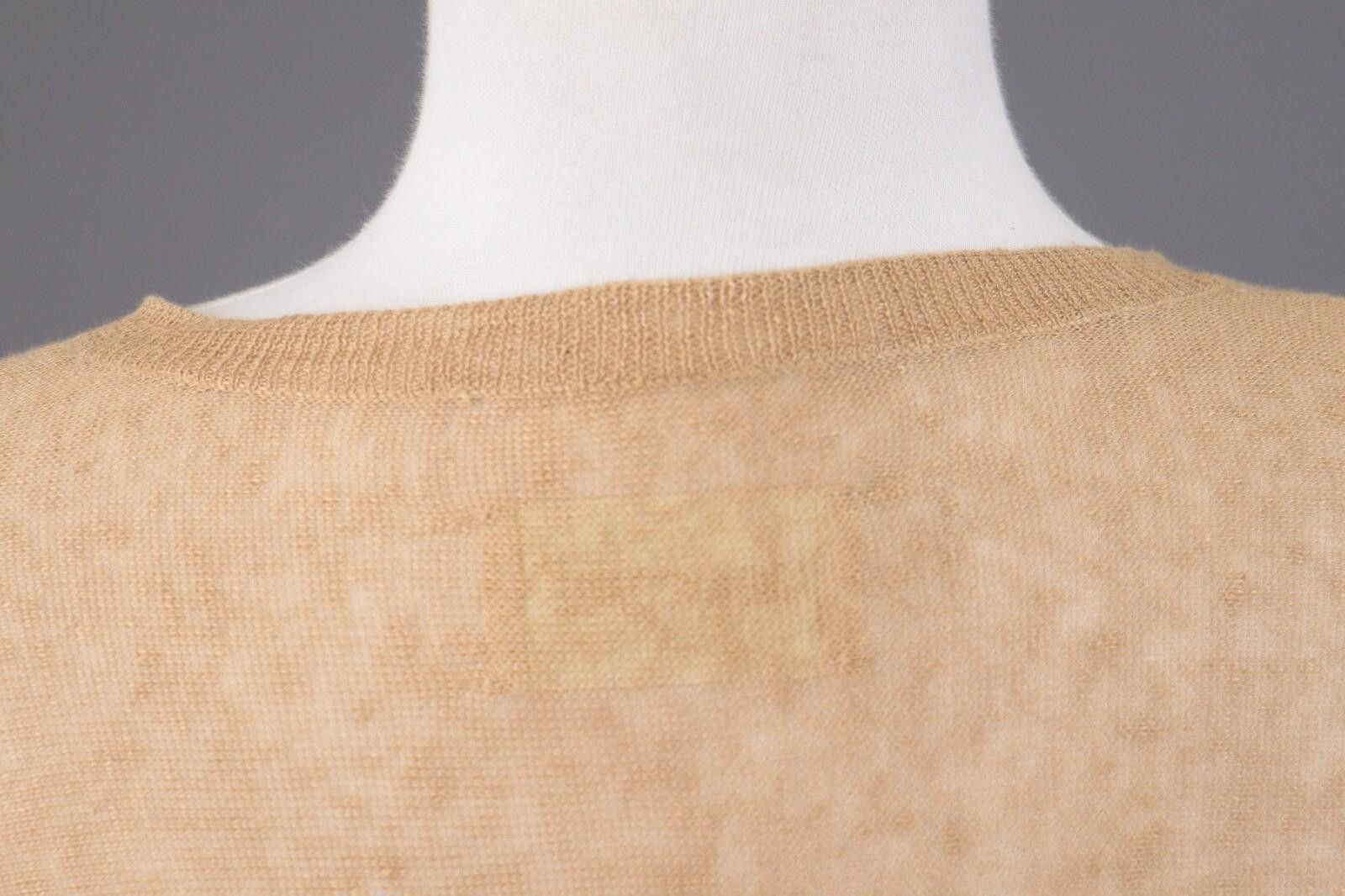 Zadig & Voltaire Zadig & Voltaire Beige Linen Henley Knit Sweater Size L Size L / US 10 / IT 46 - 11 Thumbnail