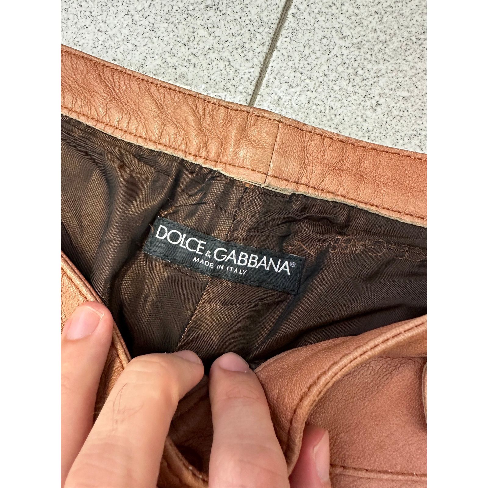 Dolce & Gabbana SS2002 Dolce & Gabbana leather zipper flight cargo pants Size US 34 / EU 50 - 20 Thumbnail