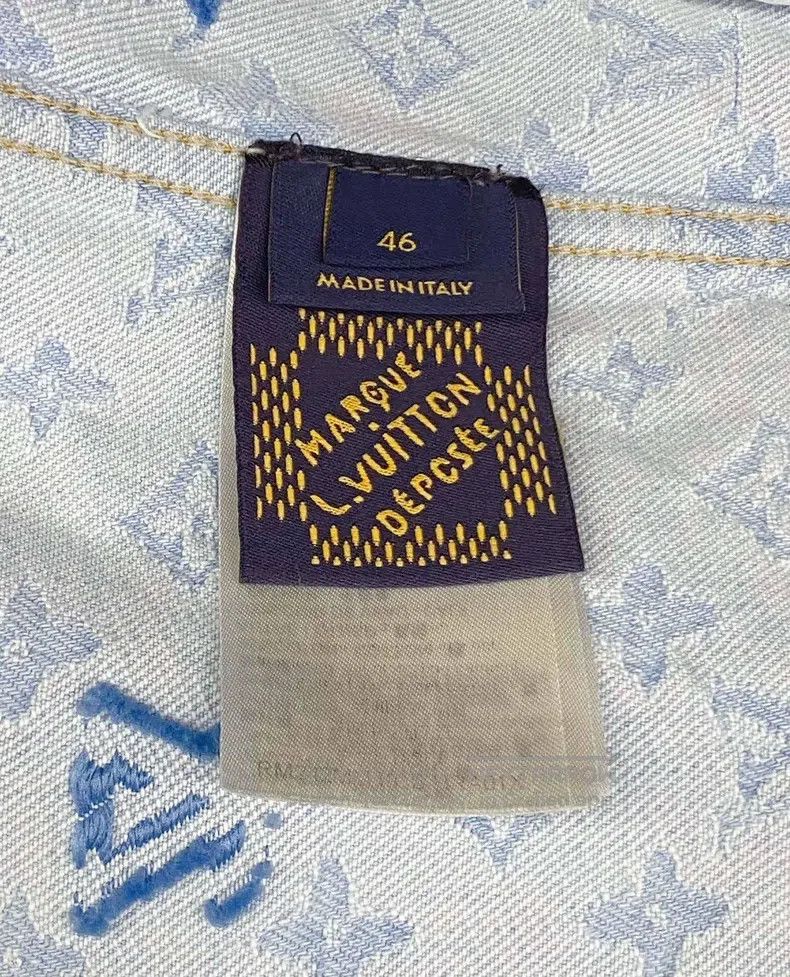 Louis Vuitton Louis Vuitton Full logo denim jacket Size US S / EU 44-46 / 1 - 7 Thumbnail