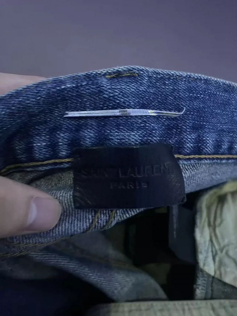 Saint Laurent Paris Saint Laurent Paris One-Knee Ghost Claw Destruction Jeans Size US 29 - 5 Thumbnail