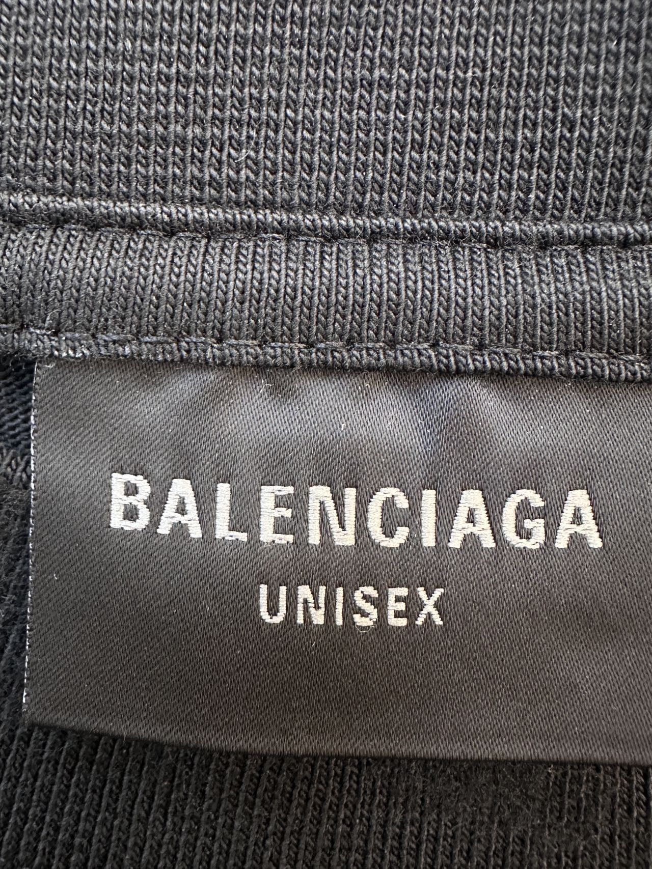 Balenciaga Black Short-Sleeve Shirt with Distressed Details Size US S / EU 44-46 / 1 - 6 Thumbnail