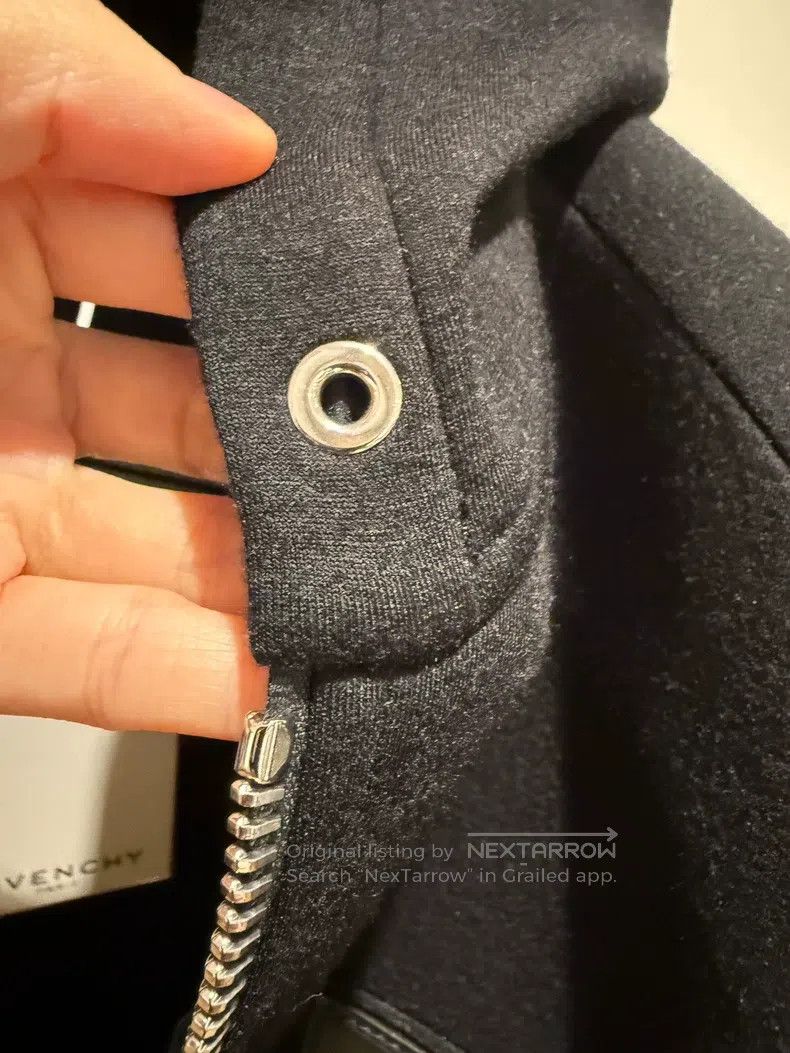 Givenchy Givenchy Space cotton fleece hoodie with black zipper Size US M / EU 48-50 / 2 - 2 Thumbnail