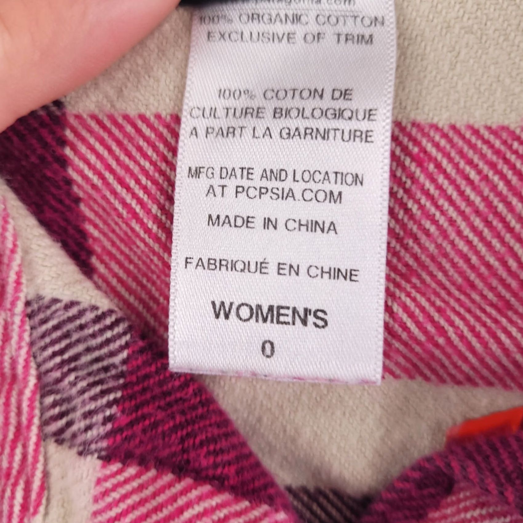 Patagonia Patagonia Shirt Womens Size 0 Flannel Button-Up Long Sleeve Pink Plaid Size XS / US 0-2 / IT 36-38 - 3 Thumbnail
