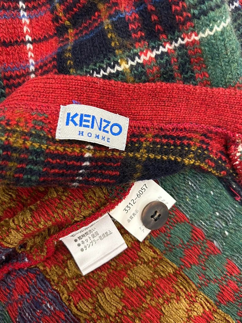 Kenzo KENZO Red checkered knit vest vintage Size M / US 6-8 / IT 42-44 - 8 Thumbnail