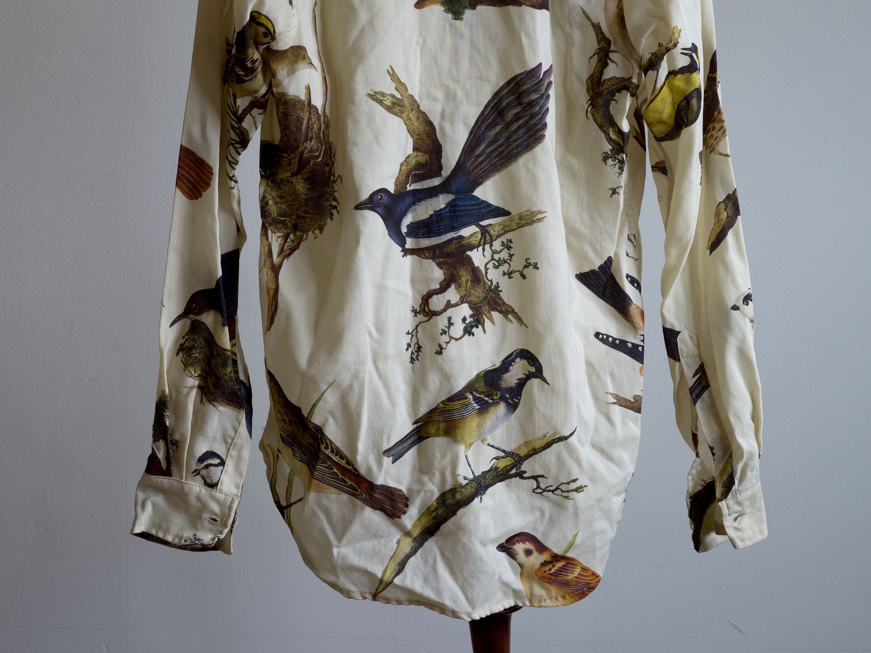Paul Harnden Shoemakers AW2021 MEN'S SHIRT WOOL BIRDS PRINT Size US L / EU 52-54 / 3 - 14 Thumbnail