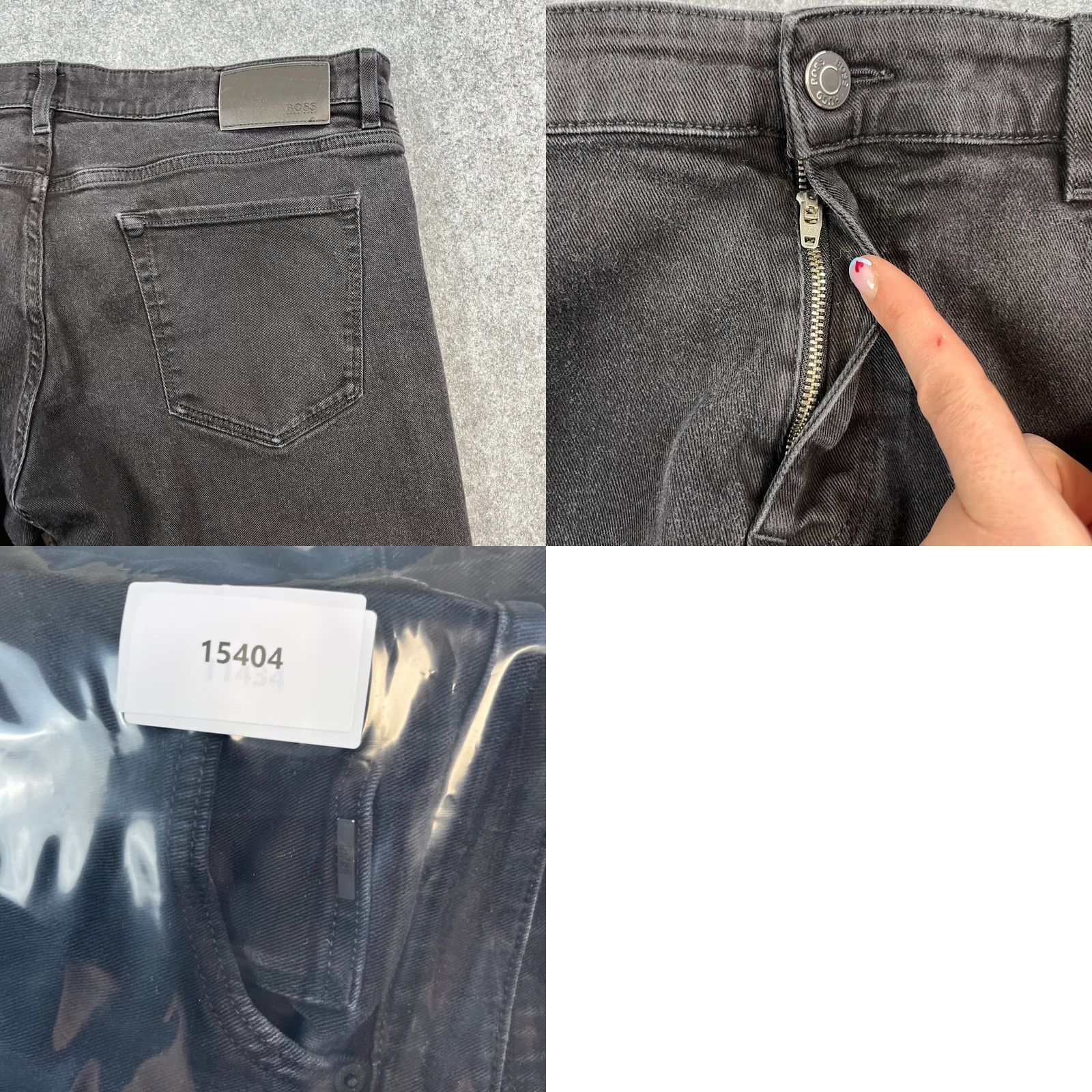 Hugo Boss HUGO BOSS Jeans Regular Tapered 38 32 Dark Wash Black Stretch Maine 3 Mens"} Size US 38 / EU 54 - 9 Thumbnail