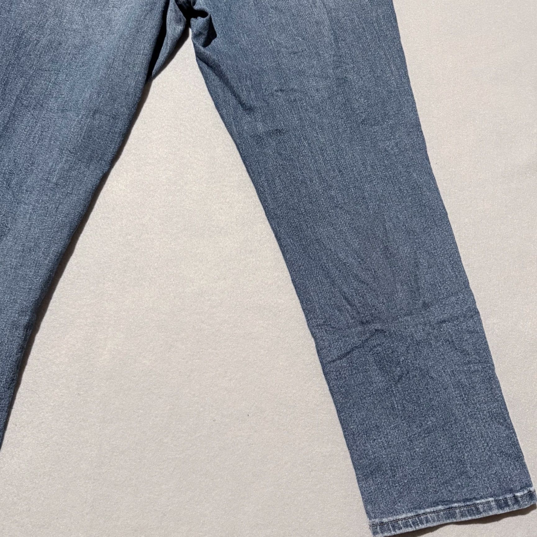 Nicole Miller Nicole Miller Soho High Rise Ankle Skinny Jeans Womens Distressed Zip Fly - 14 Blue Satin? Size 36" / US 14 / IT 50 - 7 Thumbnail