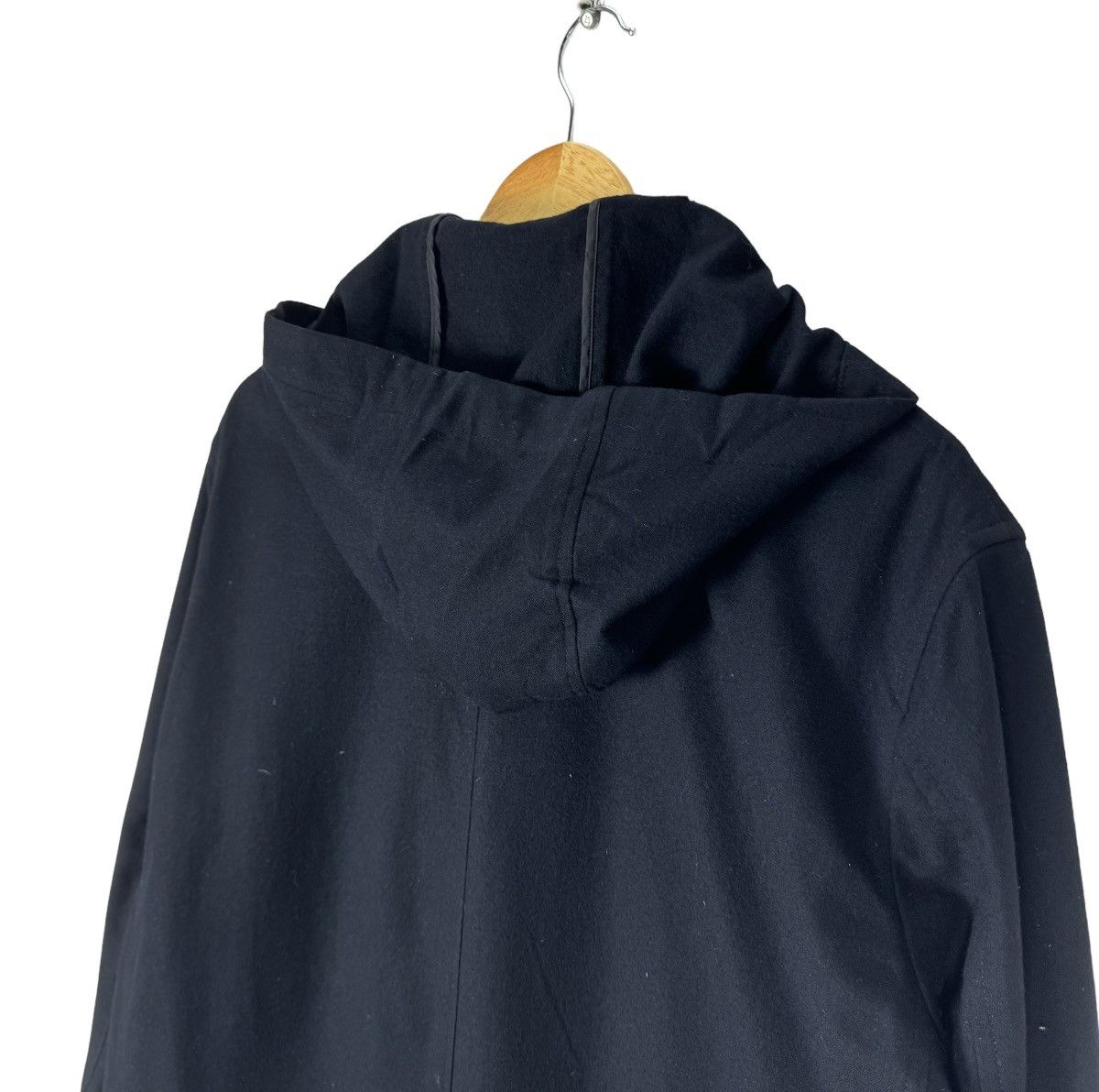 Yohji Yamamoto 🌟80s LQ YOHJI YAMAMOTO HOODIE BONDAGE LONG COAT JACKET Size US L / EU 52-54 / 3 - 7 Thumbnail
