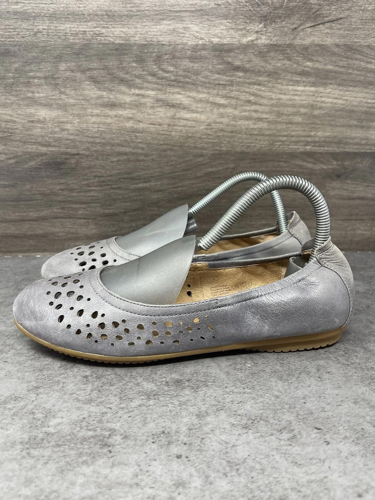 JOSEF SEIBAL Josef Seibel Pippa Ballet Flats Womens Size 7 (38) Grey Size US 7 / IT 37 - 1 Thumbnail