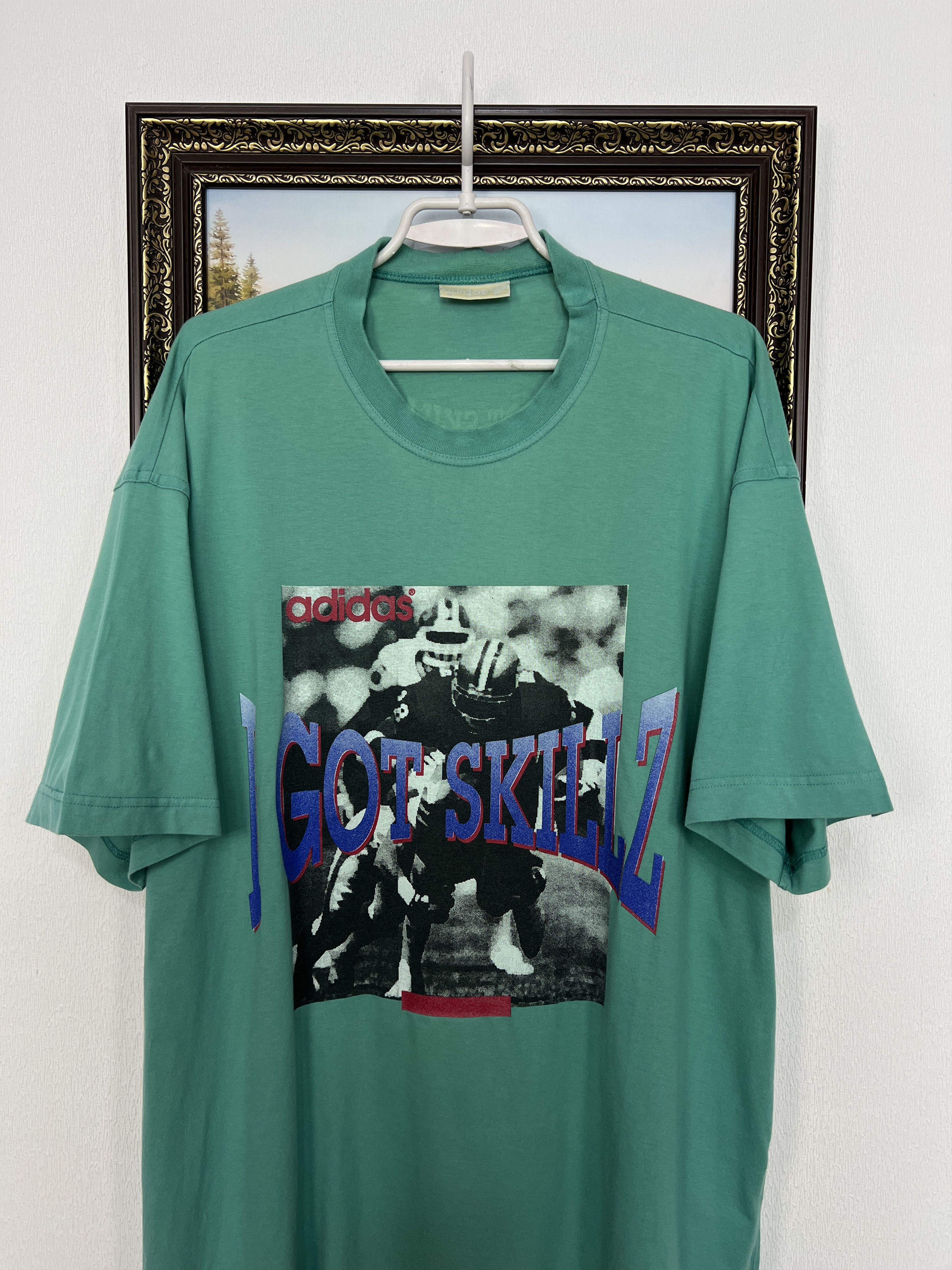 Adidas Vintage 90's Adidas Football NFL I Got Skillz Shirt Tee Size US L / EU 52-54 / 3 - 2 Thumbnail