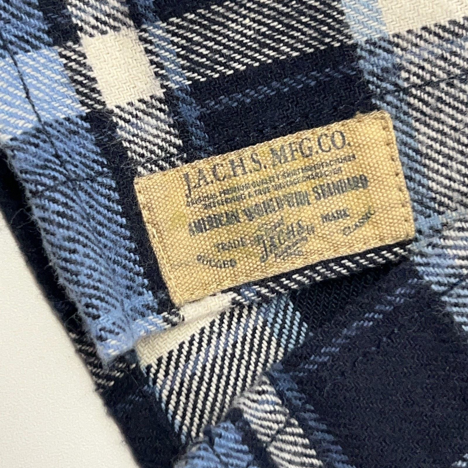 JACHS NY JACHS Brawny Flannel Button Front Shirt Western Blue M Size US M / EU 48-50 / 2 - 8 Thumbnail