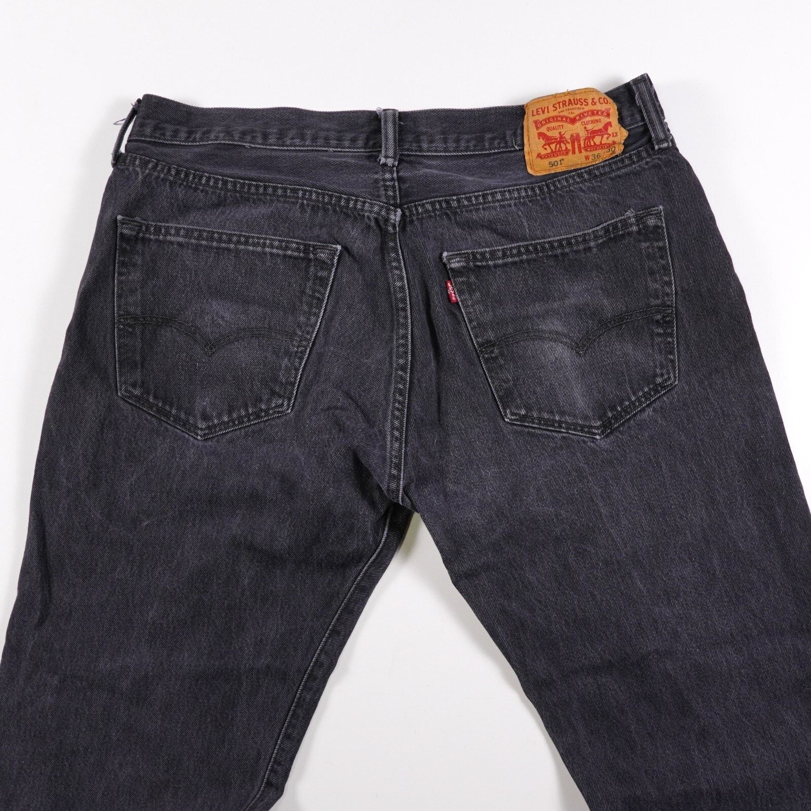 Levi's Levi Strauss 501 Denim Jeans Straight Wide Leg Pants 36x30 Size US 36 / EU 52 - 10 Thumbnail