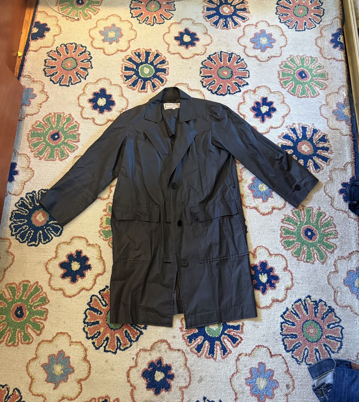 Yves Saint Laurent Yves Saint Laurent Grey Overcoat Size US S / EU 44-46 / 1 - 2 Thumbnail