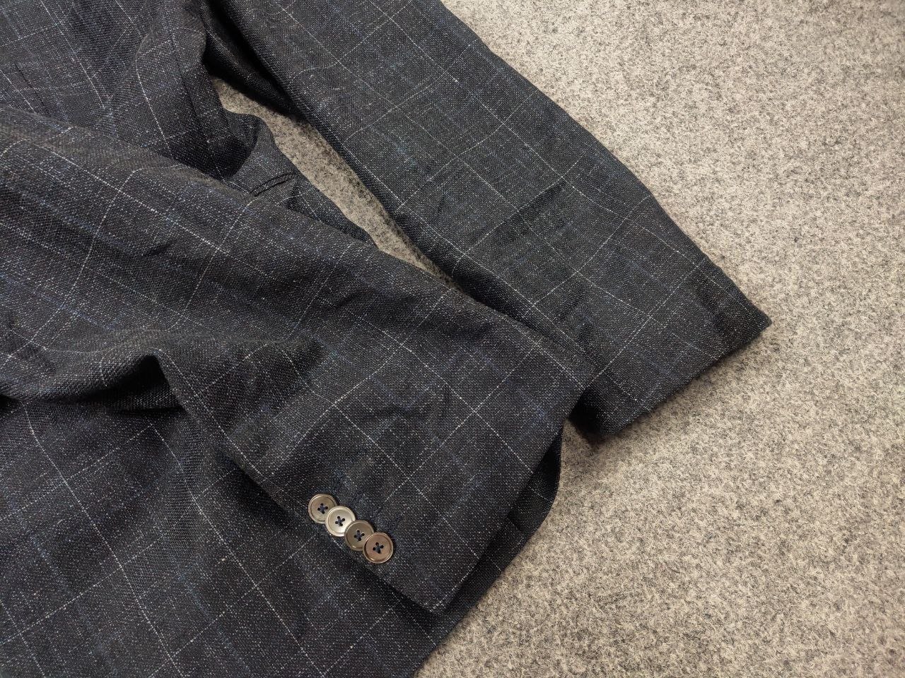 Hugo Boss Hugo Boss lanificio tesse biella Wool check Blazer Jacket Size US L / EU 52-54 / 3 - 7 Thumbnail