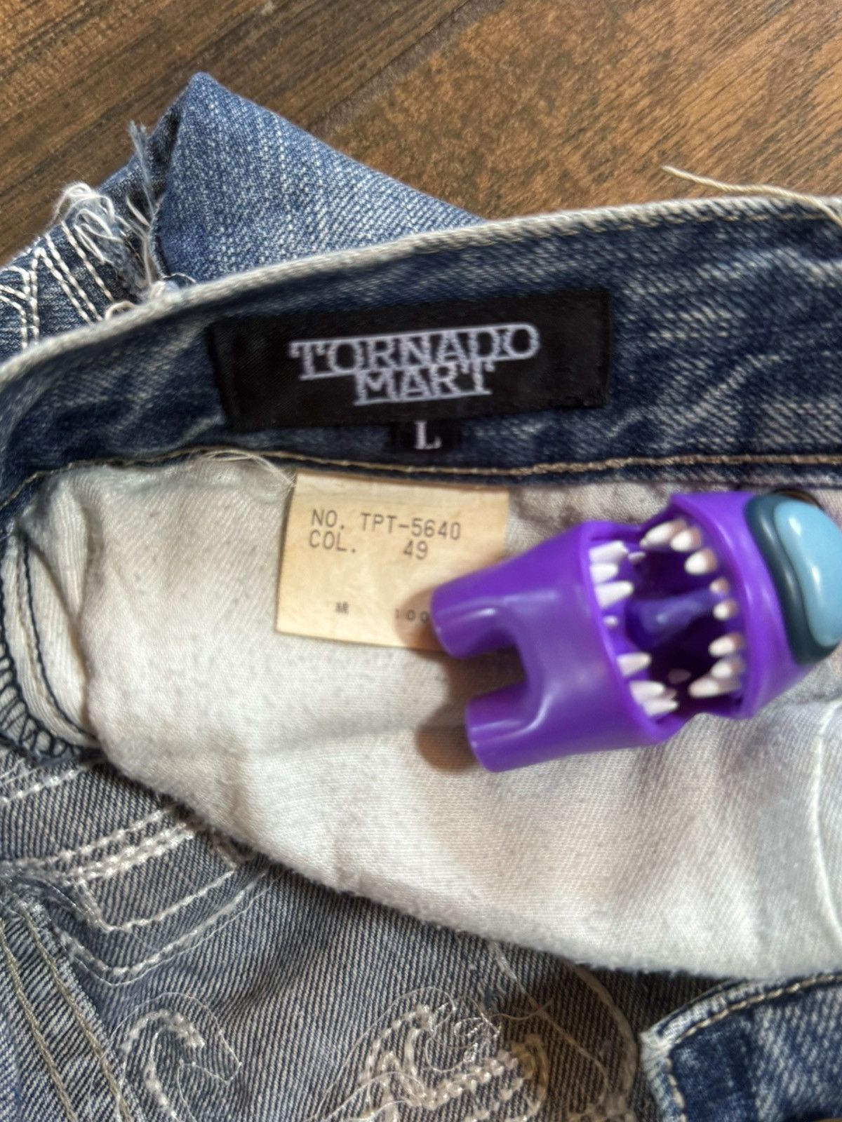 Japanese Brand Tornado mart spell out flared denim Size US 31 - 4 Thumbnail