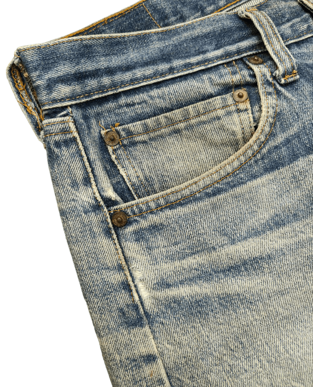 Levi's 60's Vtg Levis 501 Button No6 Selvedge Redline Size US 31 - 5 Thumbnail