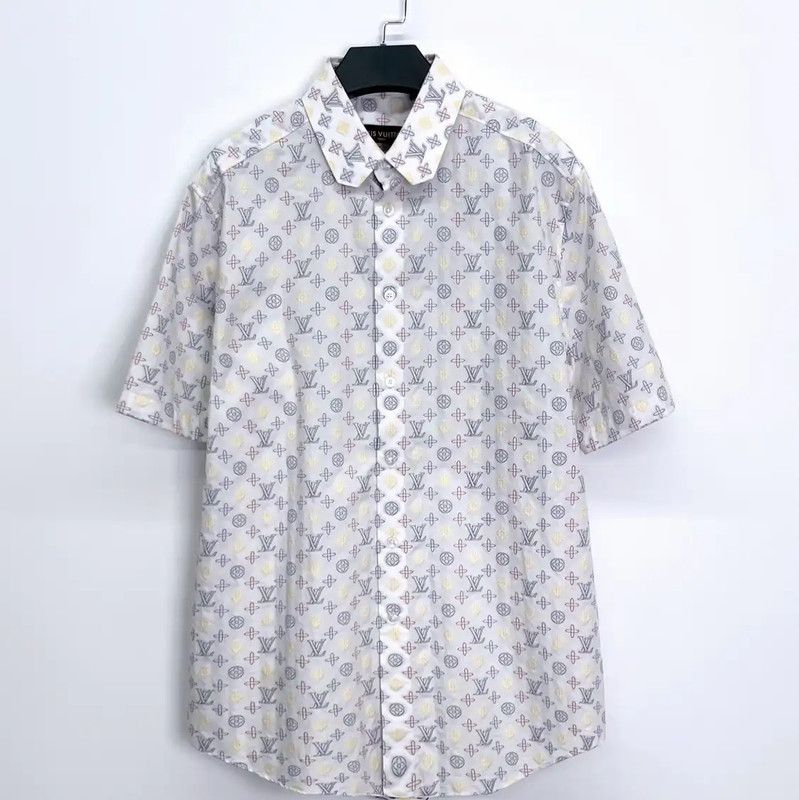 Louis Vuitton Louis Vuitton Spring Autumn Casual Embroidered Shirt 0089 Size US M / EU 48-50 / 2 - 1 Thumbnail