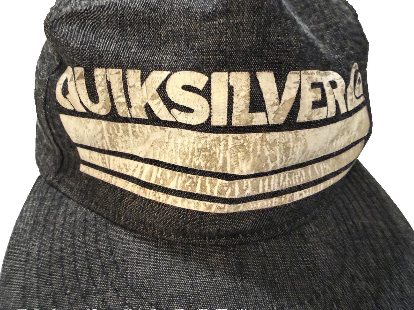 Quiksilver Y2K Quiksilver Hat Gray Camp Snapback Surf Skate Streetwear Size ONE SIZE - 4 Thumbnail