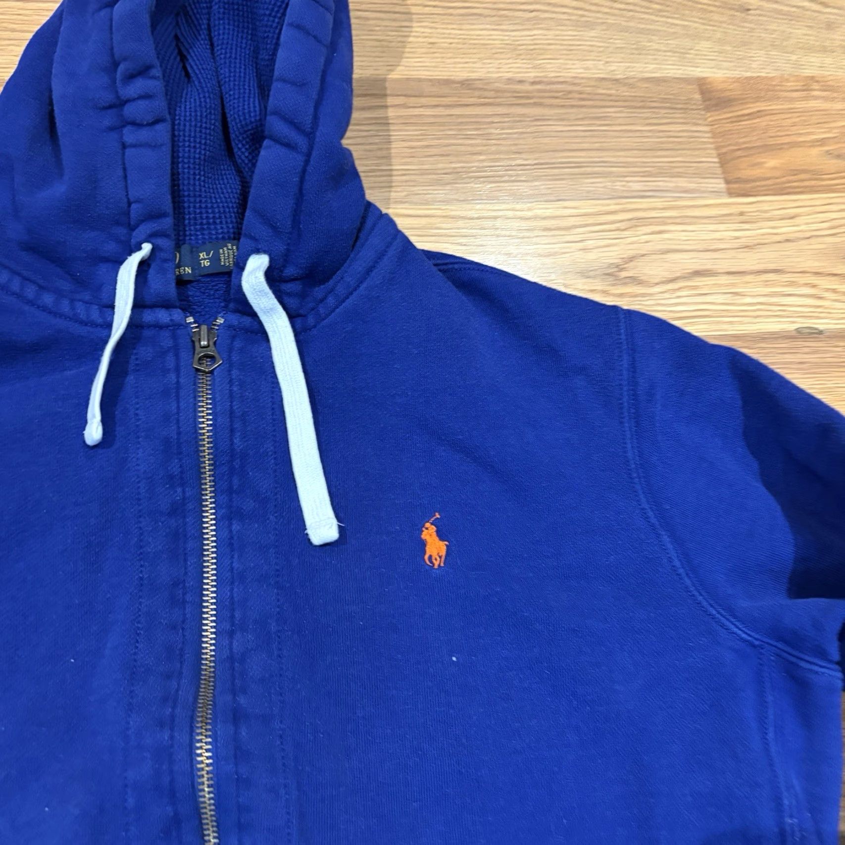 Polo Ralph Lauren Polo Ralph Lauren Full Zip Hoodie Sweatshirt Blue Pony Mens XL Size US XL / EU 56 / 4 - 2 Thumbnail