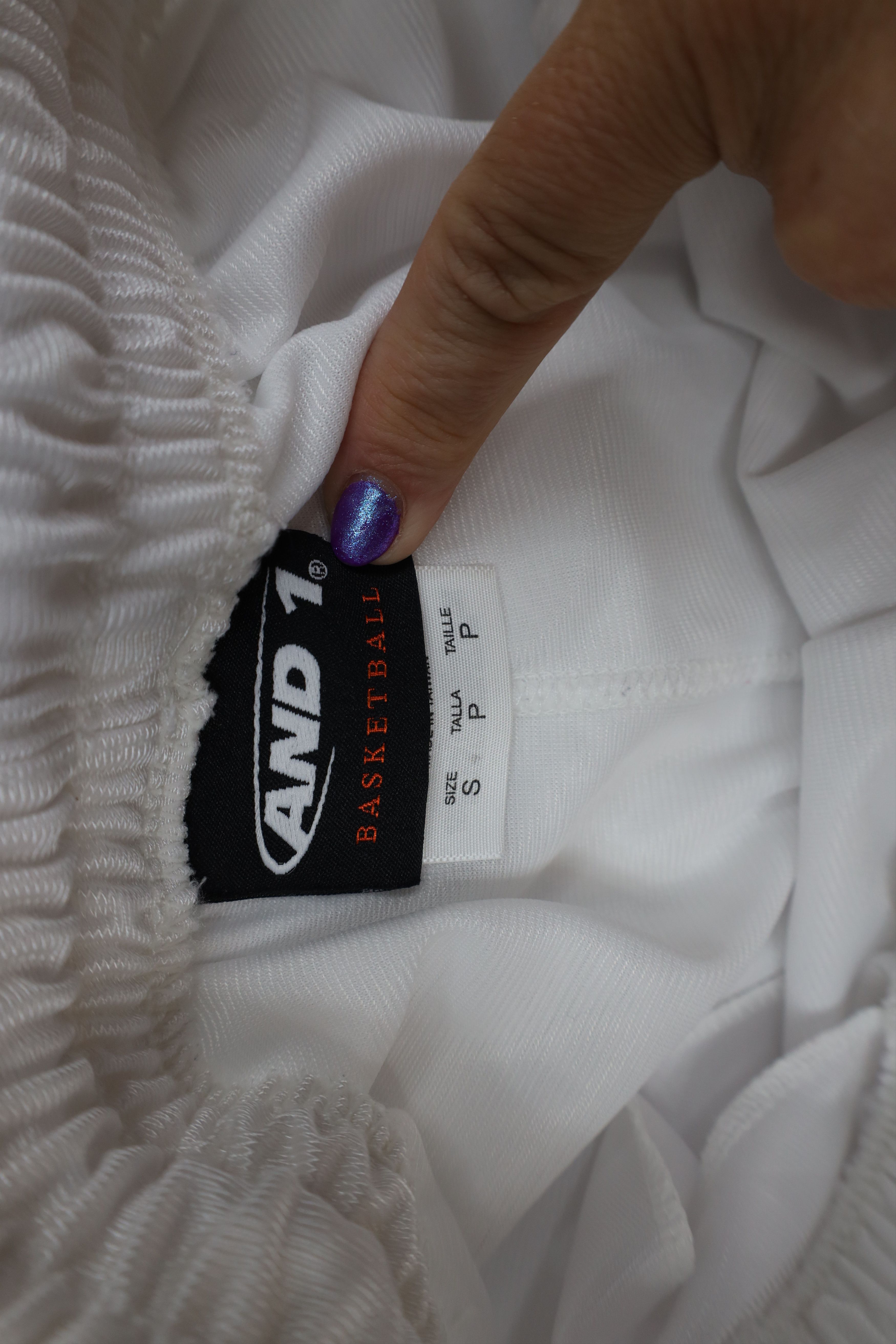 Vintage And1 And One Basketball Gym Basketball Shorts White Blue Size US 30 / EU 46 - 7 Thumbnail