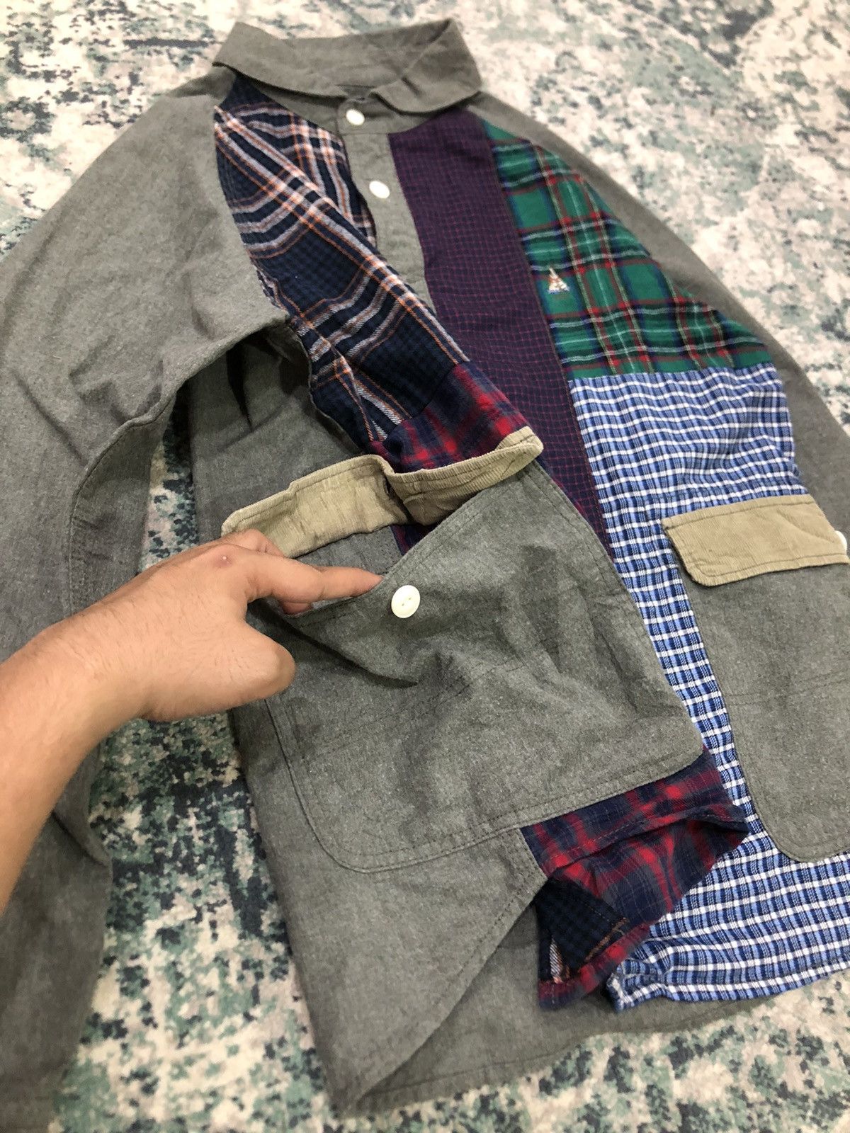 go slow caravan FW2020 ' Go Slow Caravan ' 5 Cut Layered Double Big Pocket Size US L / EU 52-54 / 3 - 8 Thumbnail