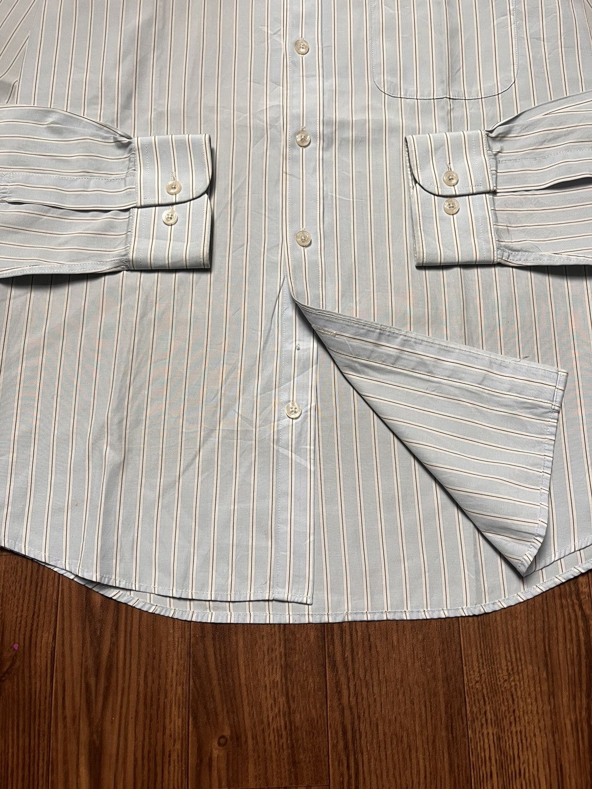 Balenciaga Balenciaga Striped Button Up Shirt Size US L / EU 52-54 / 3 - 5 Thumbnail