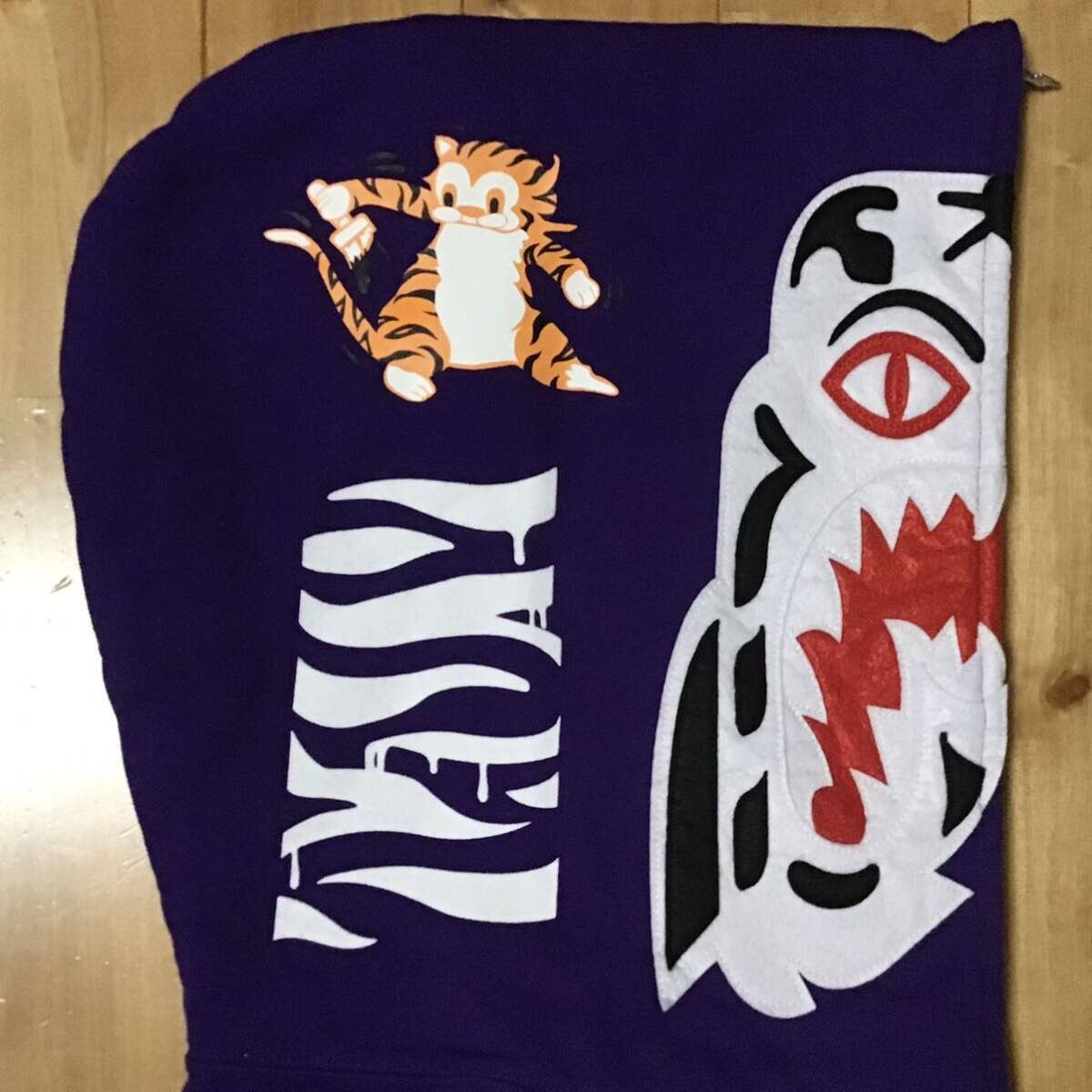Bape BAPE White Tiger full zip hoodie purple a bathing ape Size US L / EU 52-54 / 3 - 4 Thumbnail