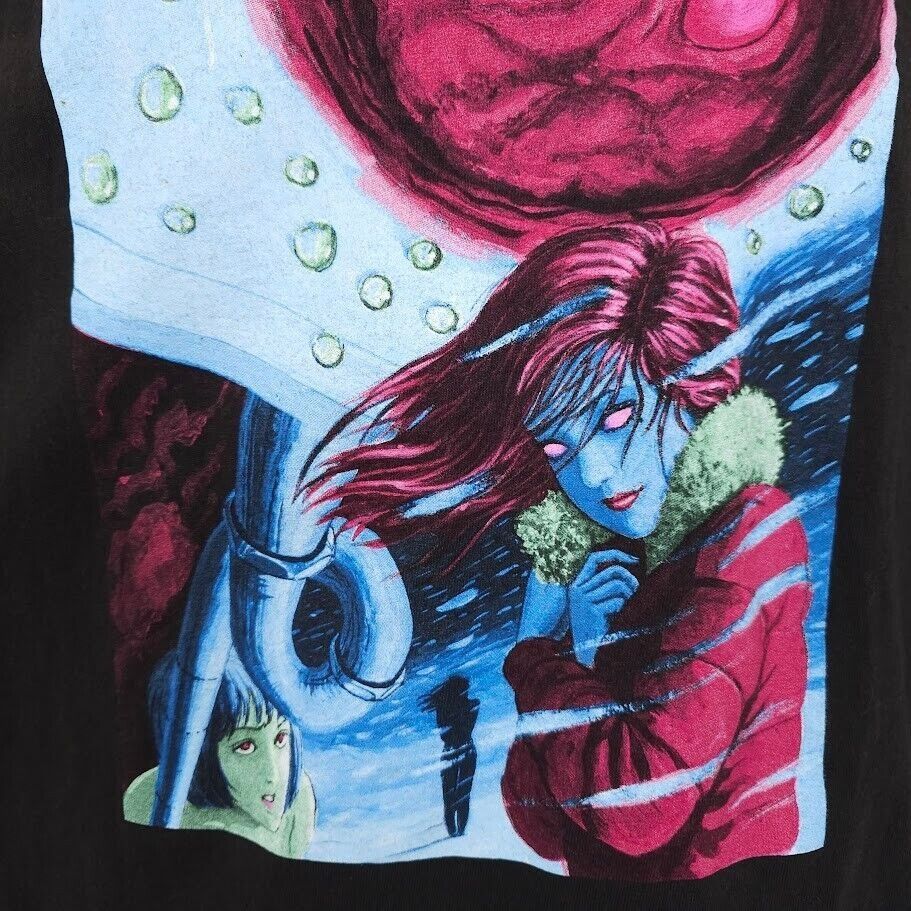 Ripple Junction Junji Ito T Shirt Mens Size Medium Black The Groaning Drain Size US M / EU 48-50 / 2 - 2 Thumbnail