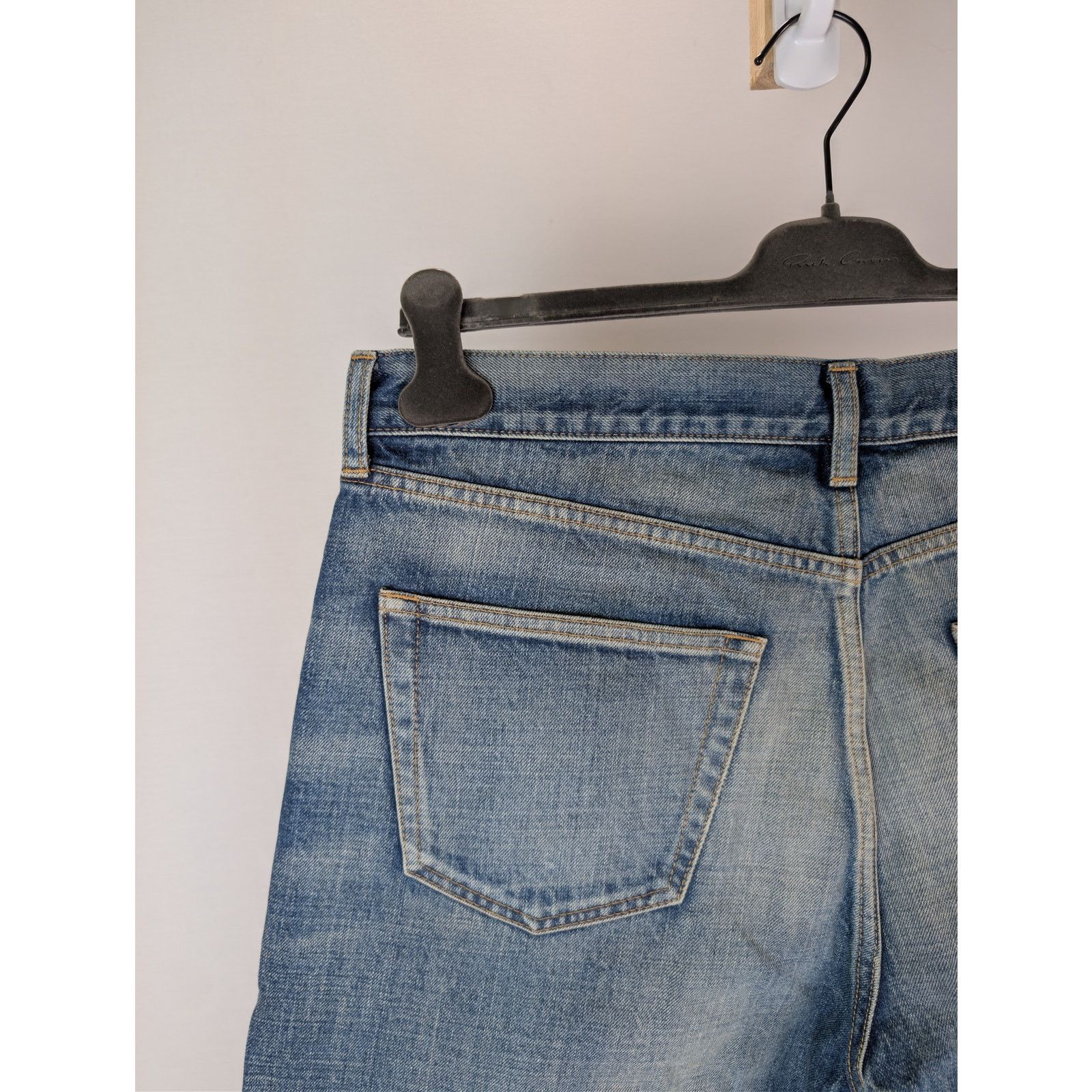 Saint Laurent Paris o1rshd1 Mick Jeans in Authentic Vintage Blue Size US 33 - 13 Thumbnail