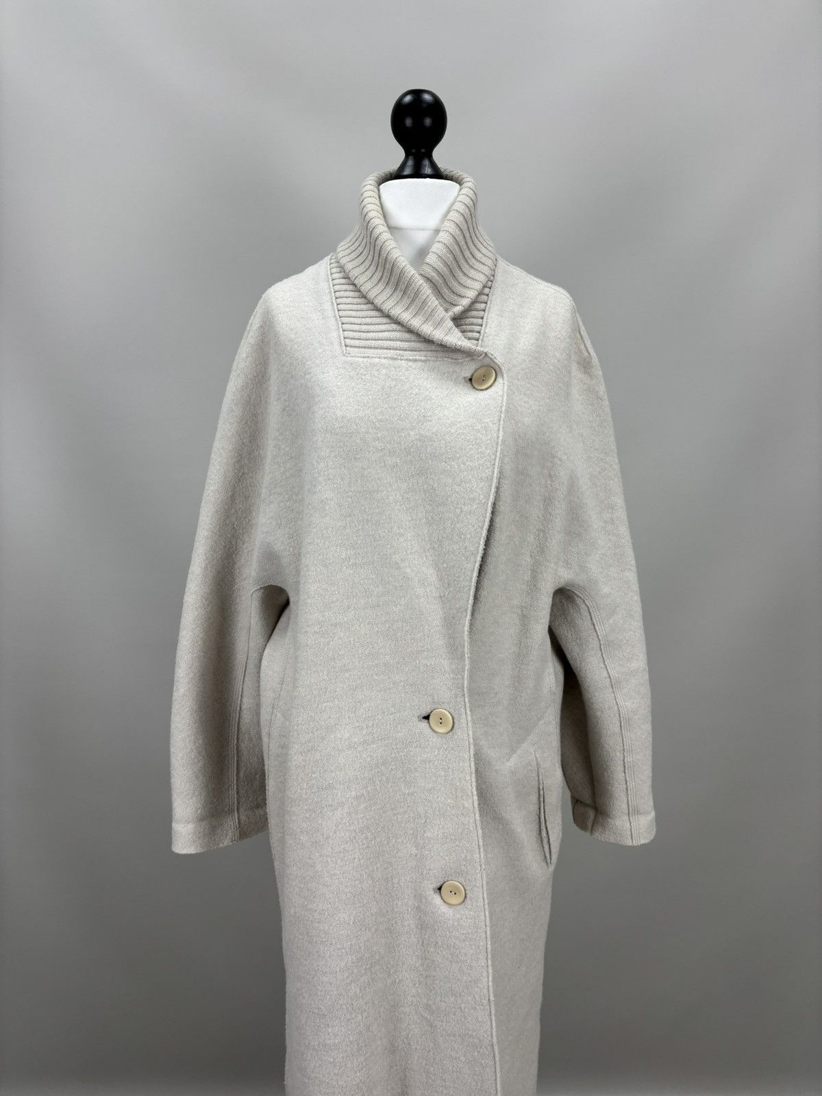 OSKA Womens wool coat OSKA Size 4 Color White Size L / US 10 / IT 46 - 2 Thumbnail
