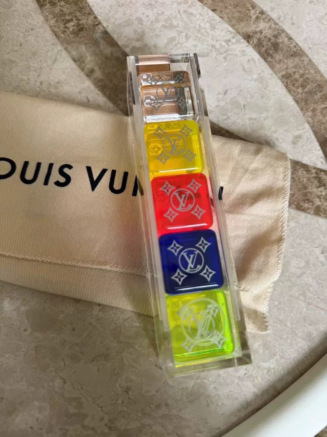 Louis Vuitton Louis Vuitton Game Acrylic Dice Keychain Size ONE SIZE - 3 Thumbnail