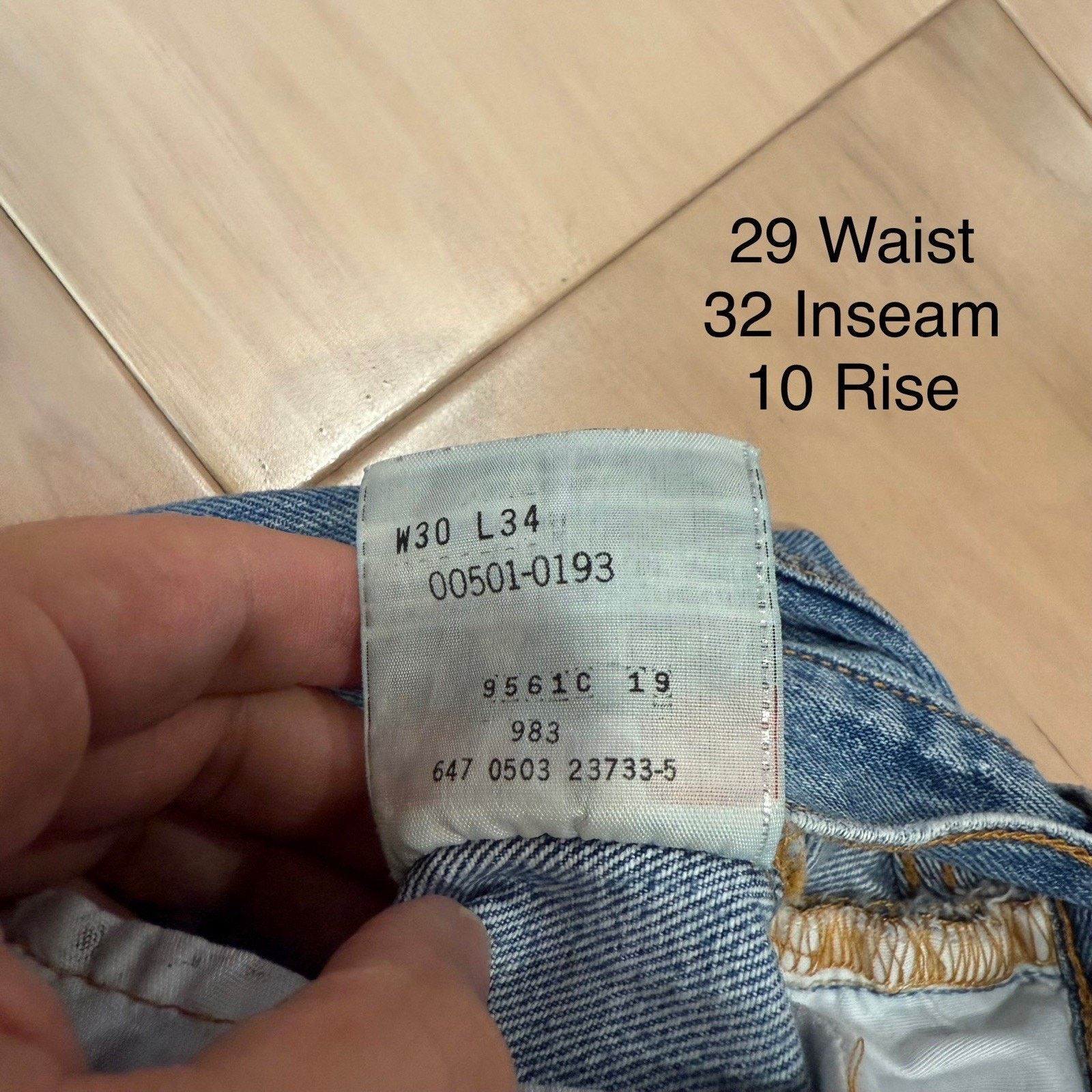 Levi's × Vintage Vintage Levis 501 Jeans 29 Blue Medium Wash Straight Denim Size US 29 - 6 Thumbnail