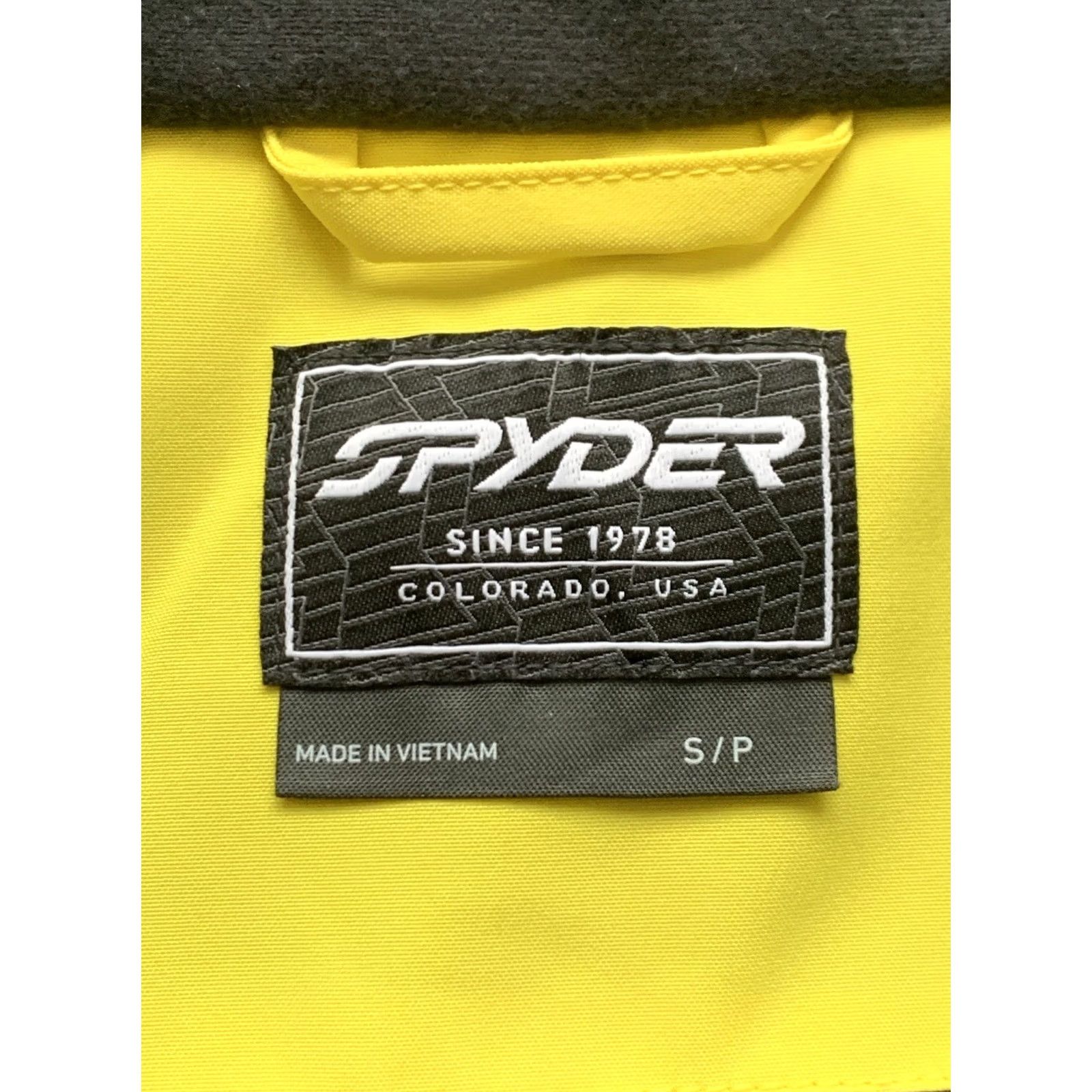 Spyder SPYDER CONTACT Jacket Men S Ski Yellow Black Polyester Full Zip Puffer 90s Theme Varsity Size US S / EU 44-46 / 1 - 7 Thumbnail