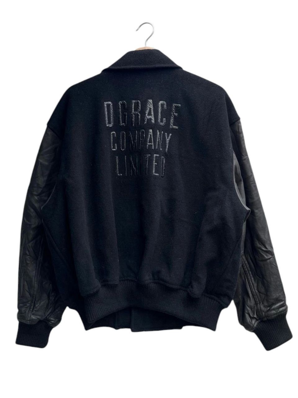 Japanese Brand Vintage D. Grace Sheepskin Leather Sleeve Varsity Jacket Size US M / EU 48-50 / 2 - 3 Thumbnail