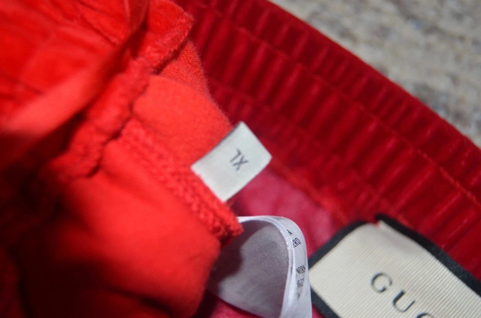 Gucci Gucci GG Velvet Track Pants Red White Logo XL Size 25" / US 0 / IT 36 - 6 Thumbnail
