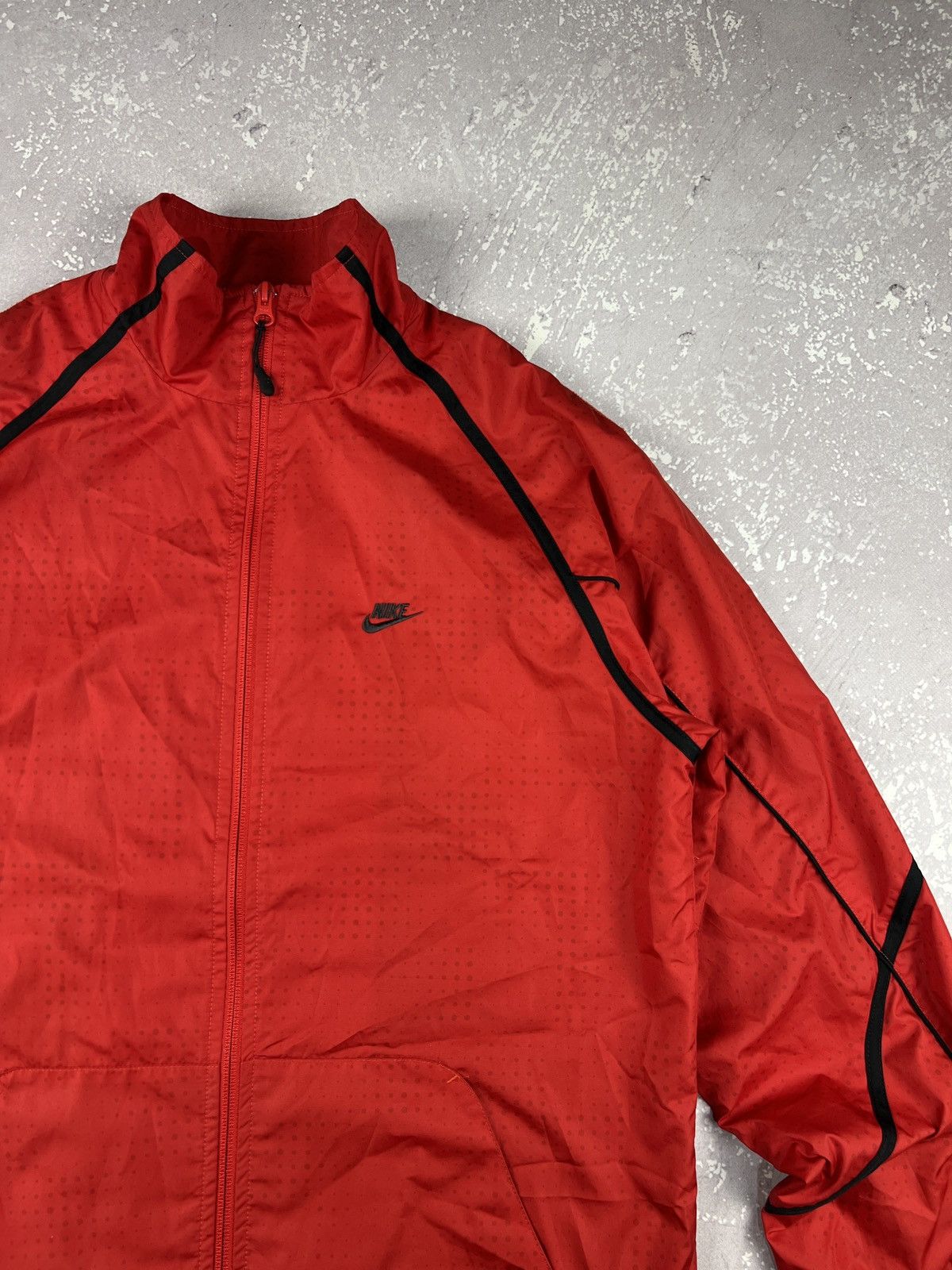 Nike Vintage Y2K Nike Air Track Top Wind Nylon Jacket Mens S Red Size US S / EU 44-46 / 1 - 3 Thumbnail