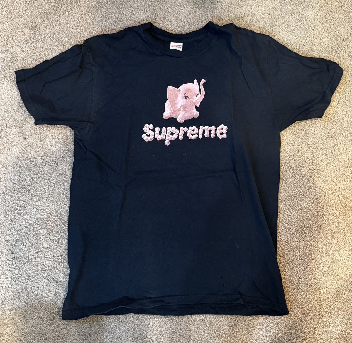 Supreme Supreme Pink Elephant T Shirt XL Black Pink Mens Streetwear Size US XL / EU 56 / 4 - 1 Thumbnail