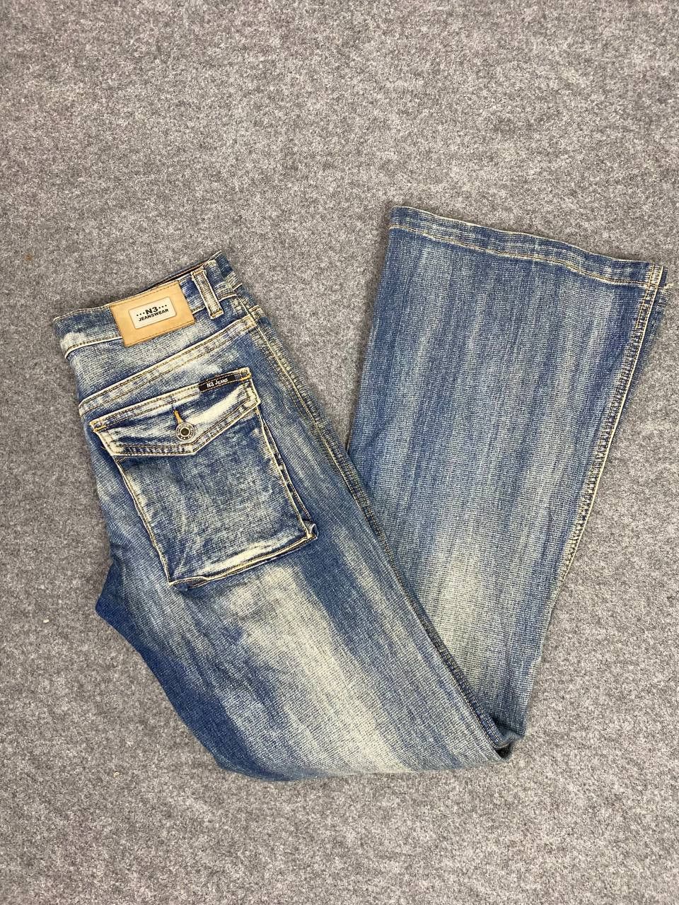 Japanese Brand vintage japanese brands 3d pocket bootcut flare denim Size 28" / US 6 / IT 42 - 2 Thumbnail