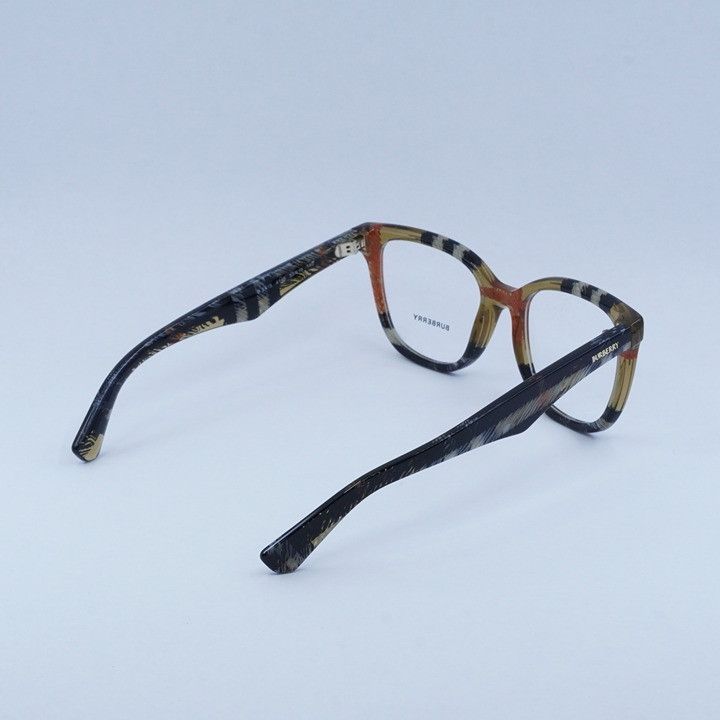 Burberry Burberry BE2415 4146 Eyeglasses Check Sand 53mm Square Frame Size ONE SIZE - 4 Thumbnail