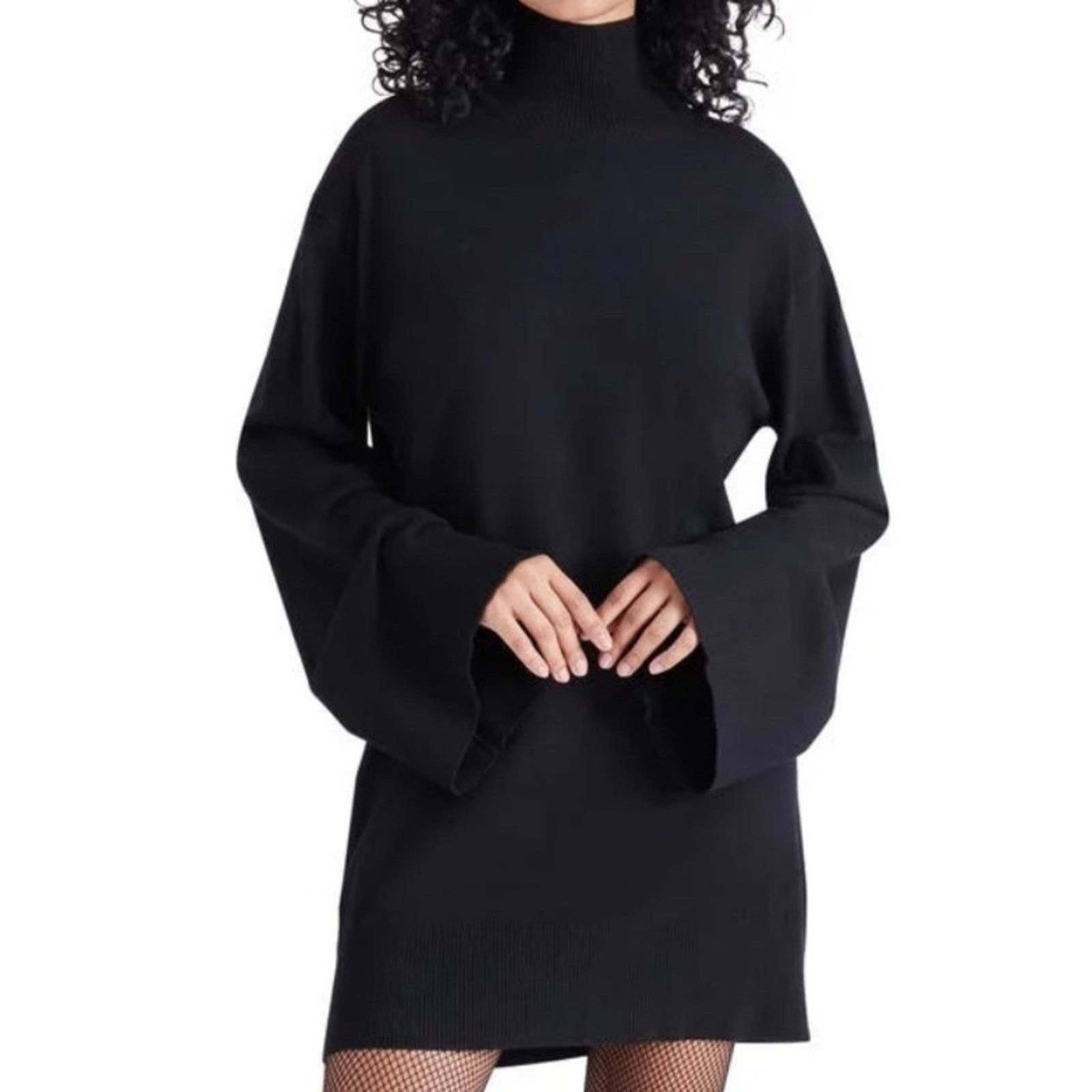 Steve Madden Steve Madden Gretta Turtleneck Long Sleeve Sweater Minidress Size XL / US 12-14 / IT 48-50 - 1 Thumbnail