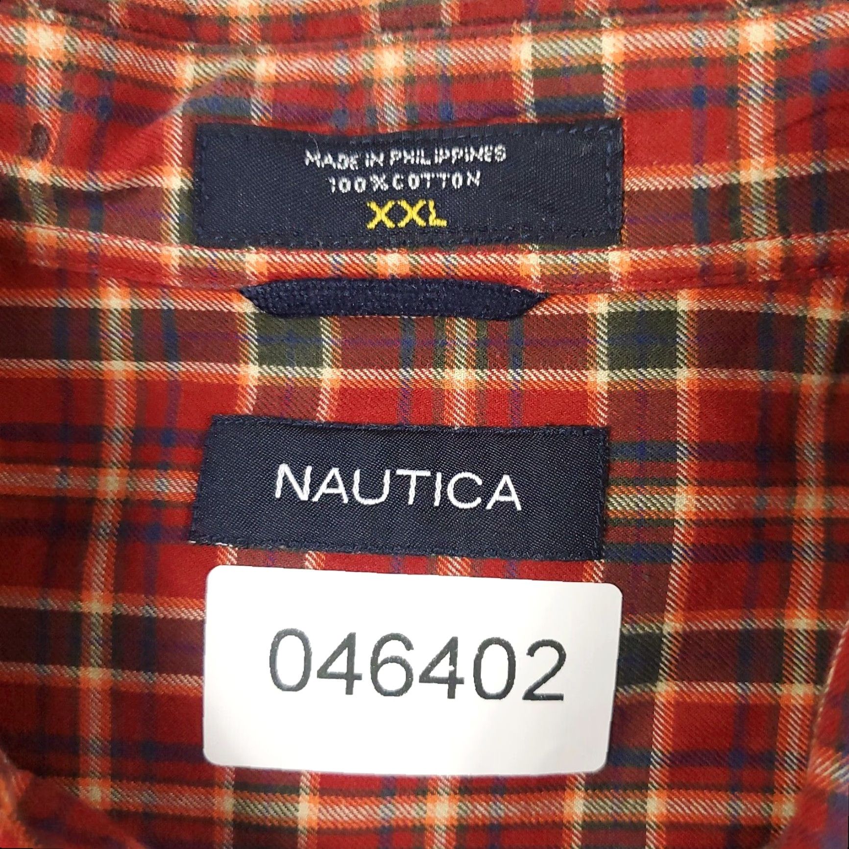 Nautica Nautica Shirt Men 2XL Red Plaid Casual Button-Down Long Sleeve Mens Size US XXL / EU 58 / 5 - 7 Thumbnail