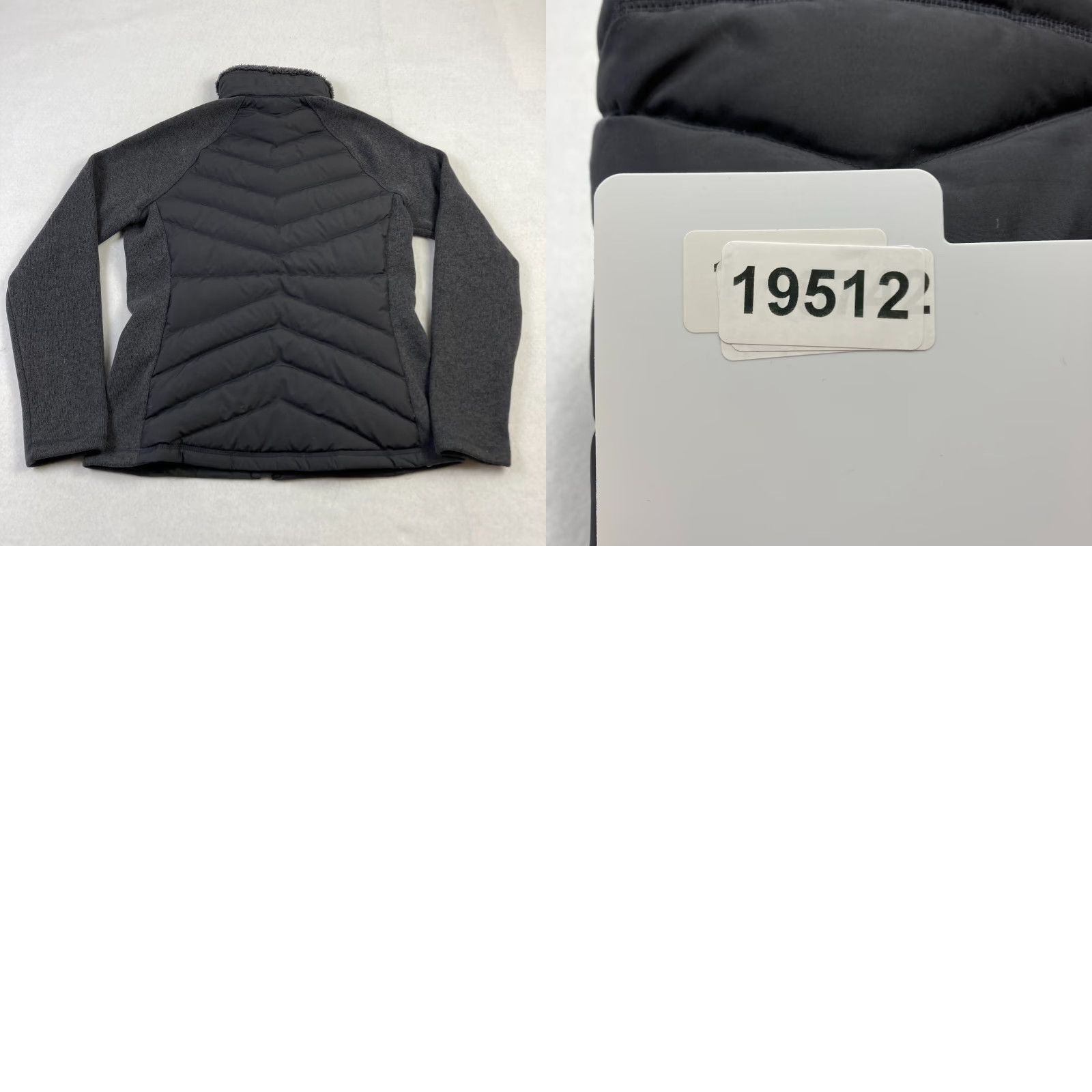 Vintage L.L. Bean Downtek Jacket Women's Small Gray Puffer Full Zip Fleece Lined Collar Size S / US 4 / IT 40 - 9 Thumbnail