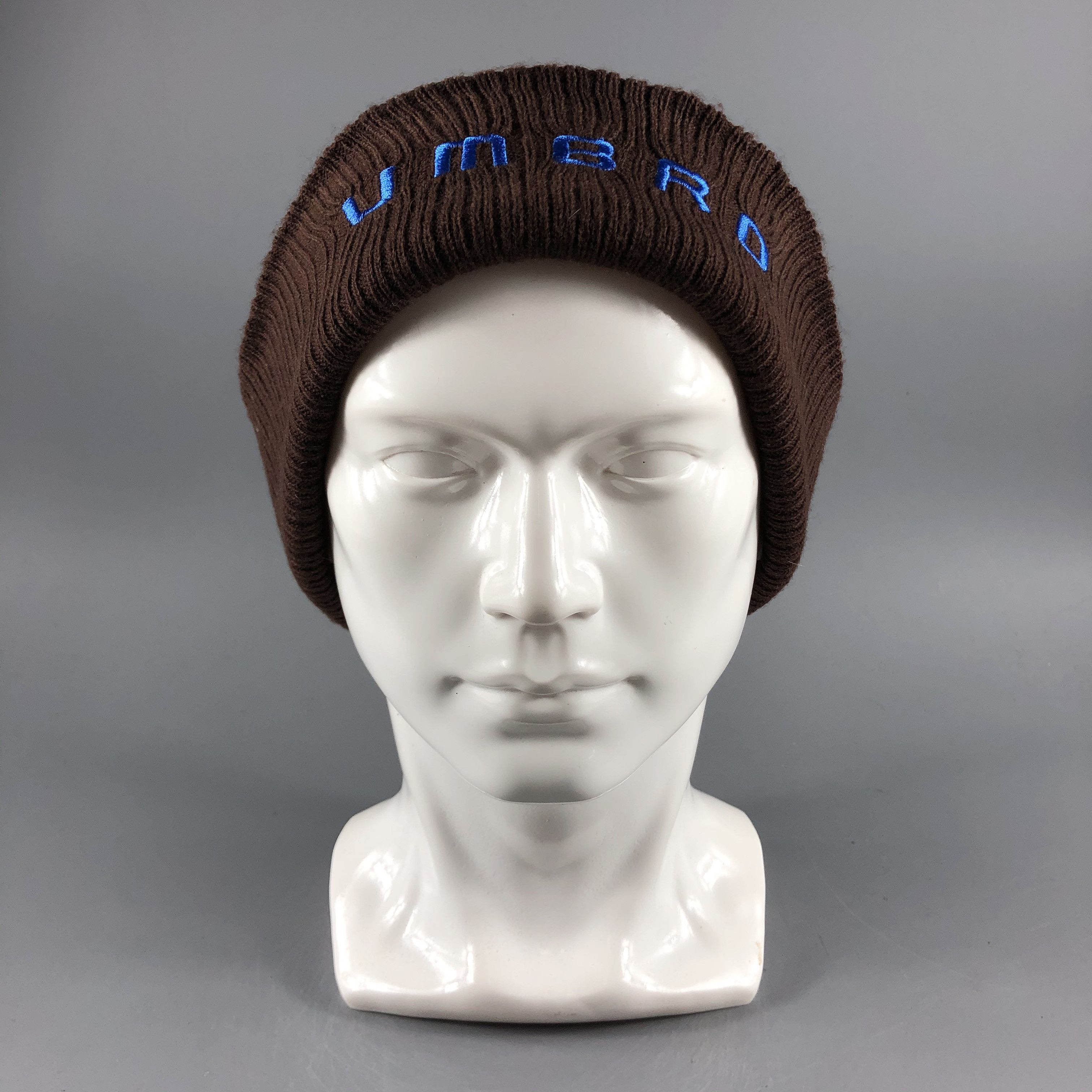 image of Umbro Hats Embroidered Beanie Knit Snow Hat Snow Cap B375, Men's