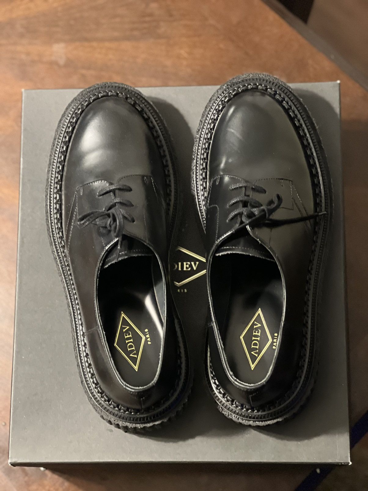 Adieu Paris Adieu Paris Black Type 135 Derbys Size US 10 / EU 43 - 3 Thumbnail