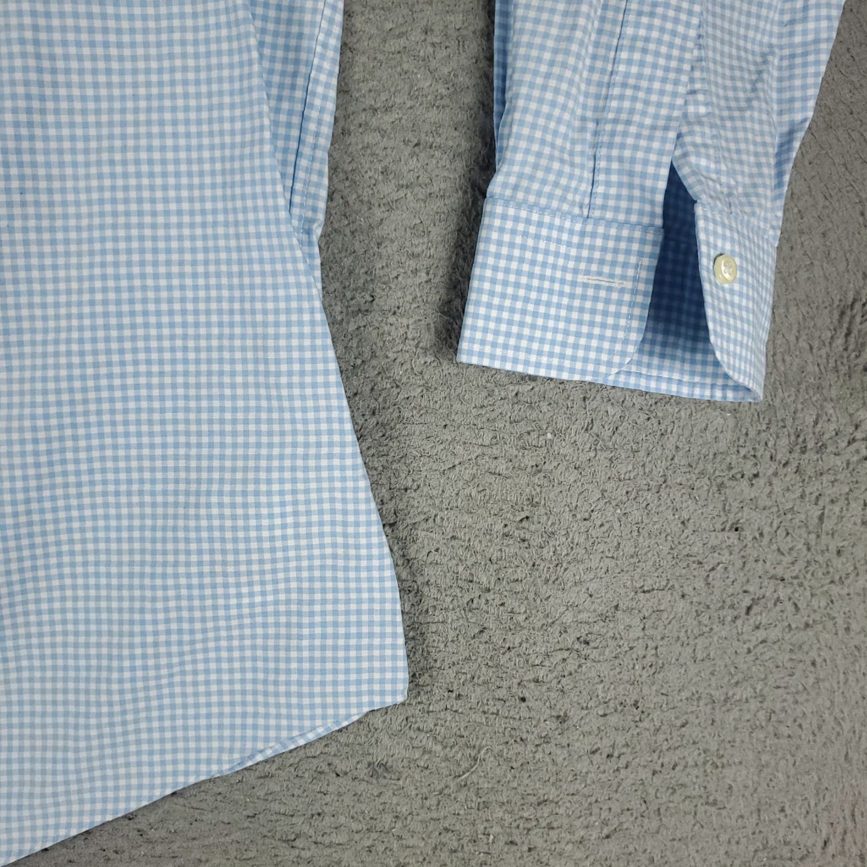 Brooks Brothers Brooks Brothers Shirt Mens 17.5 Blue Check Regent Dress Button Up Long Sleeve Blue Size 46R - 5 Thumbnail