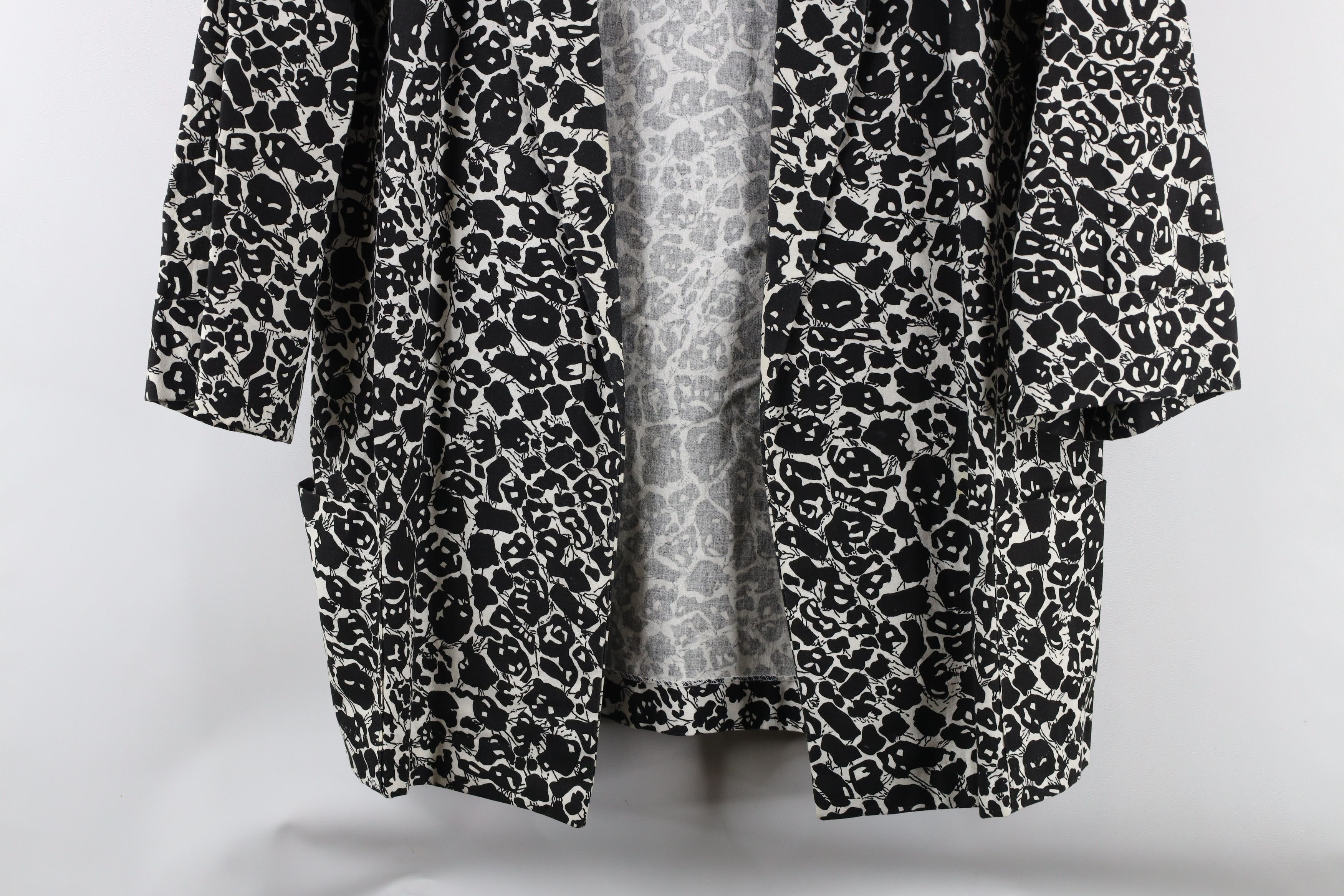Vintage Vintage 90s Streetwear Abstract Open Front Blazer Jacket USA Size L / US 10 / IT 46 - 3 Thumbnail